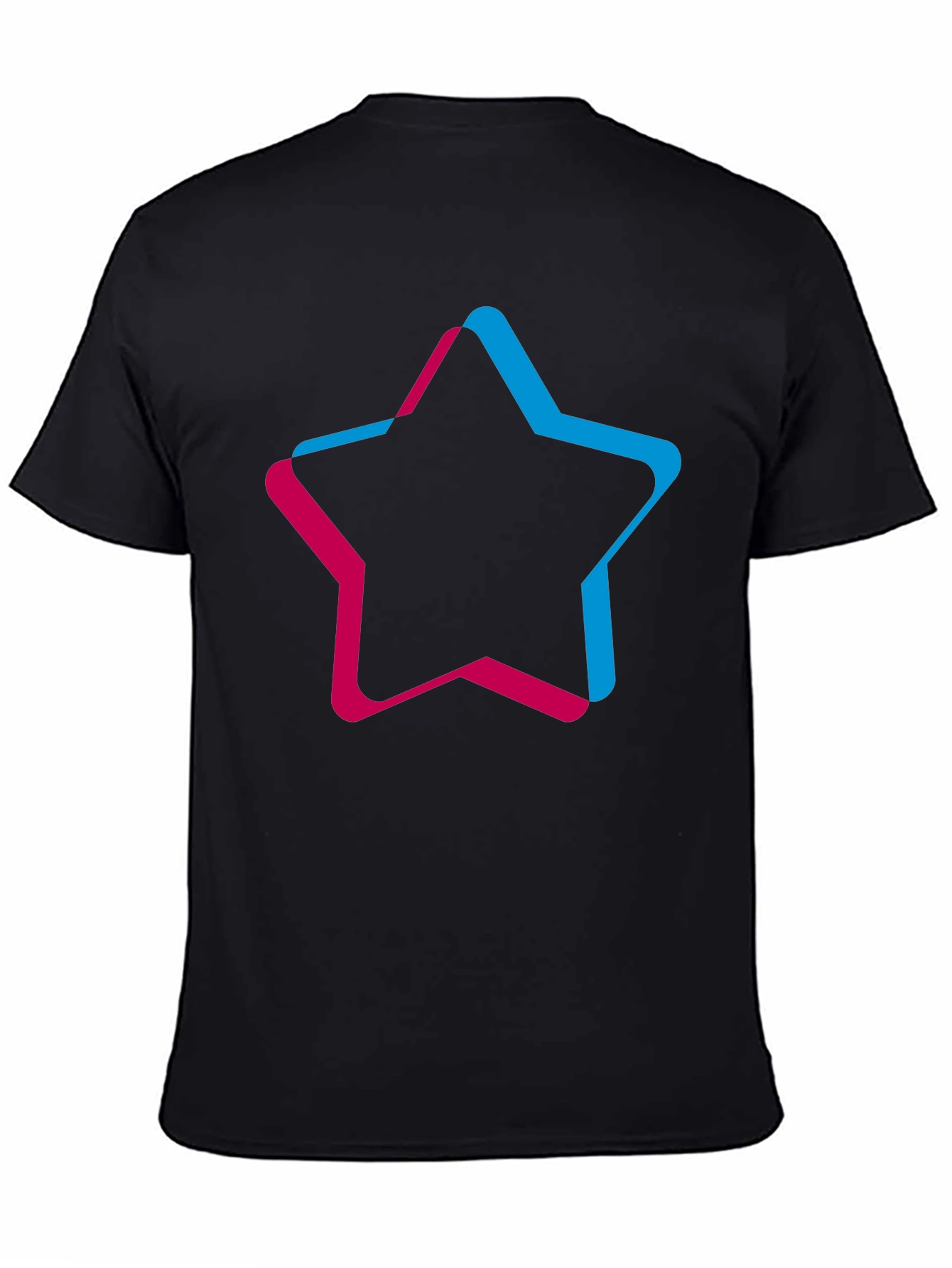 Trendy Star Graphic Black T-Shirt