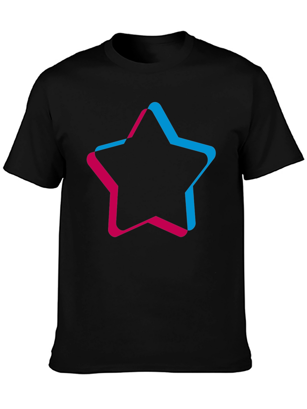 Trendy Star Graphic Black T-Shirt