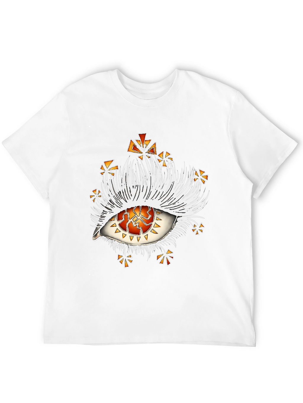 Abstract Eye Graphic Tee - Unique Fashion Statement