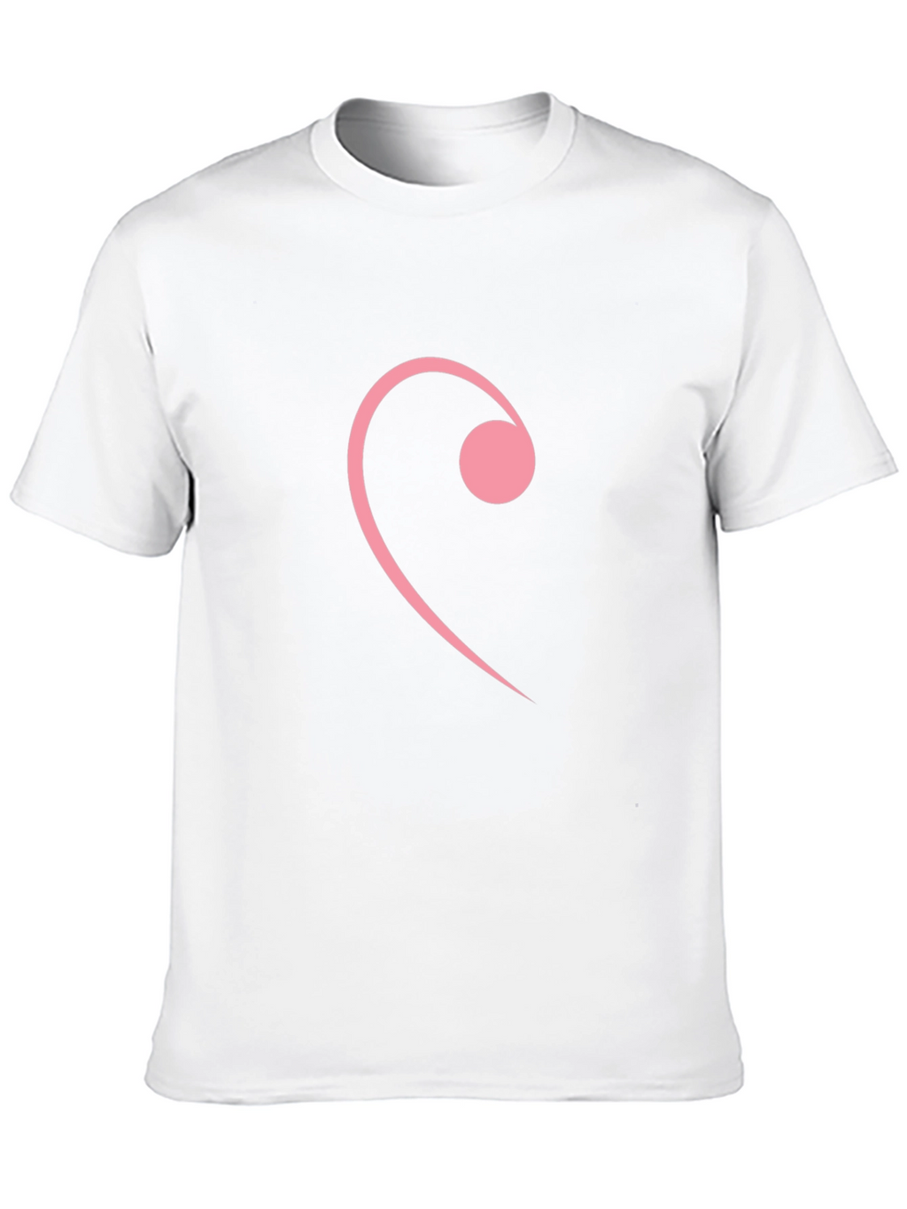 Pink Note Graphic Tee - Stylish Black T-Shirt