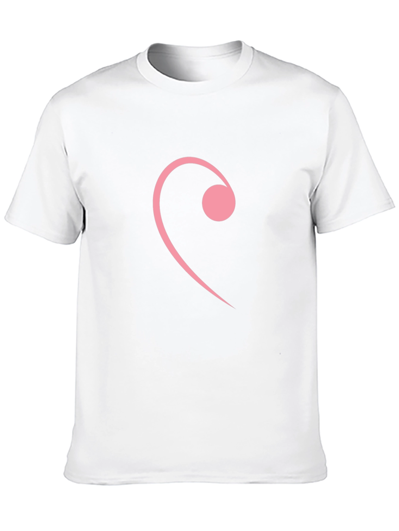 Pink Note Graphic Tee - Stylish Black T-Shirt