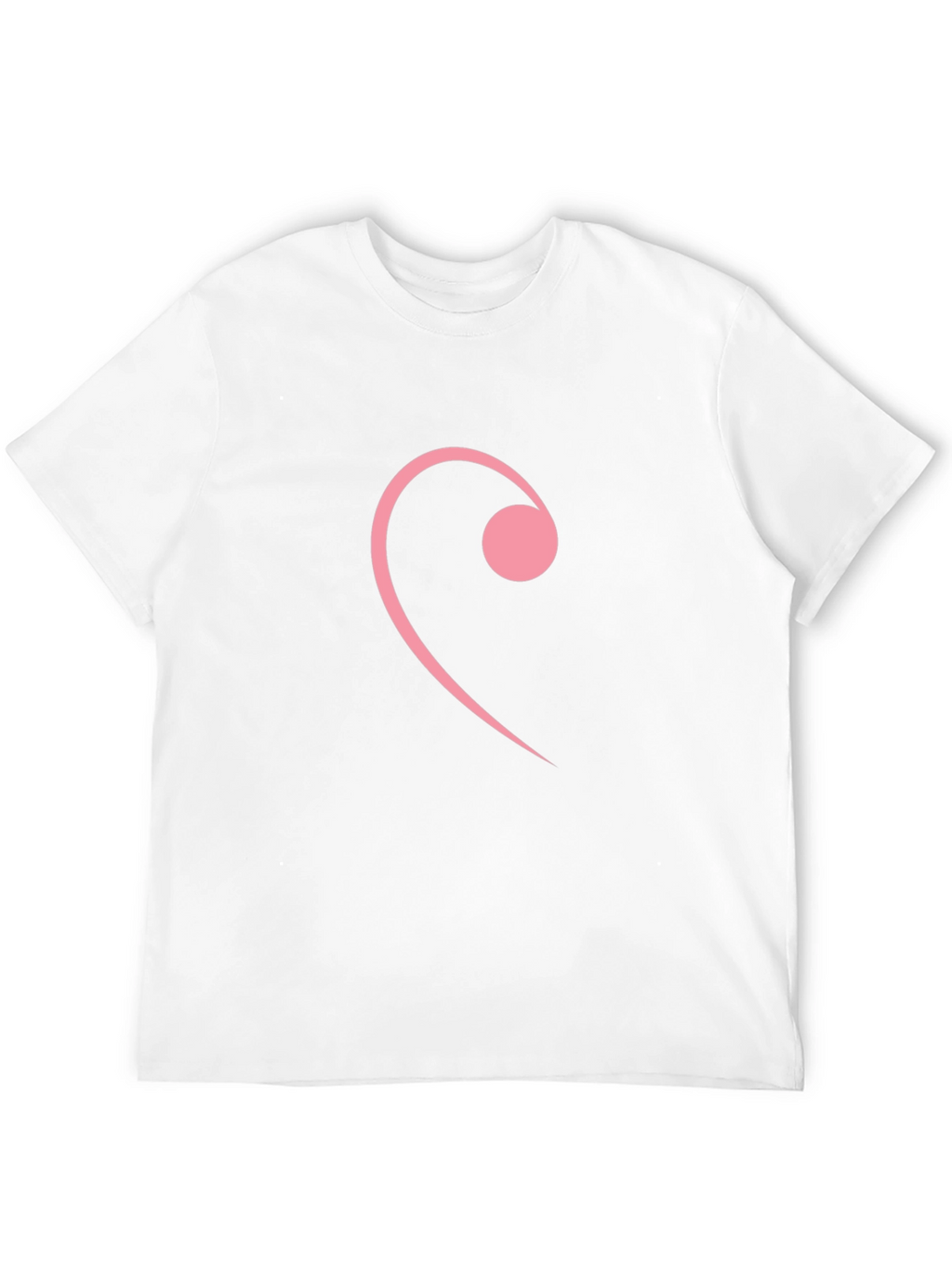 Pink Note Graphic Tee - Stylish Black T-Shirt