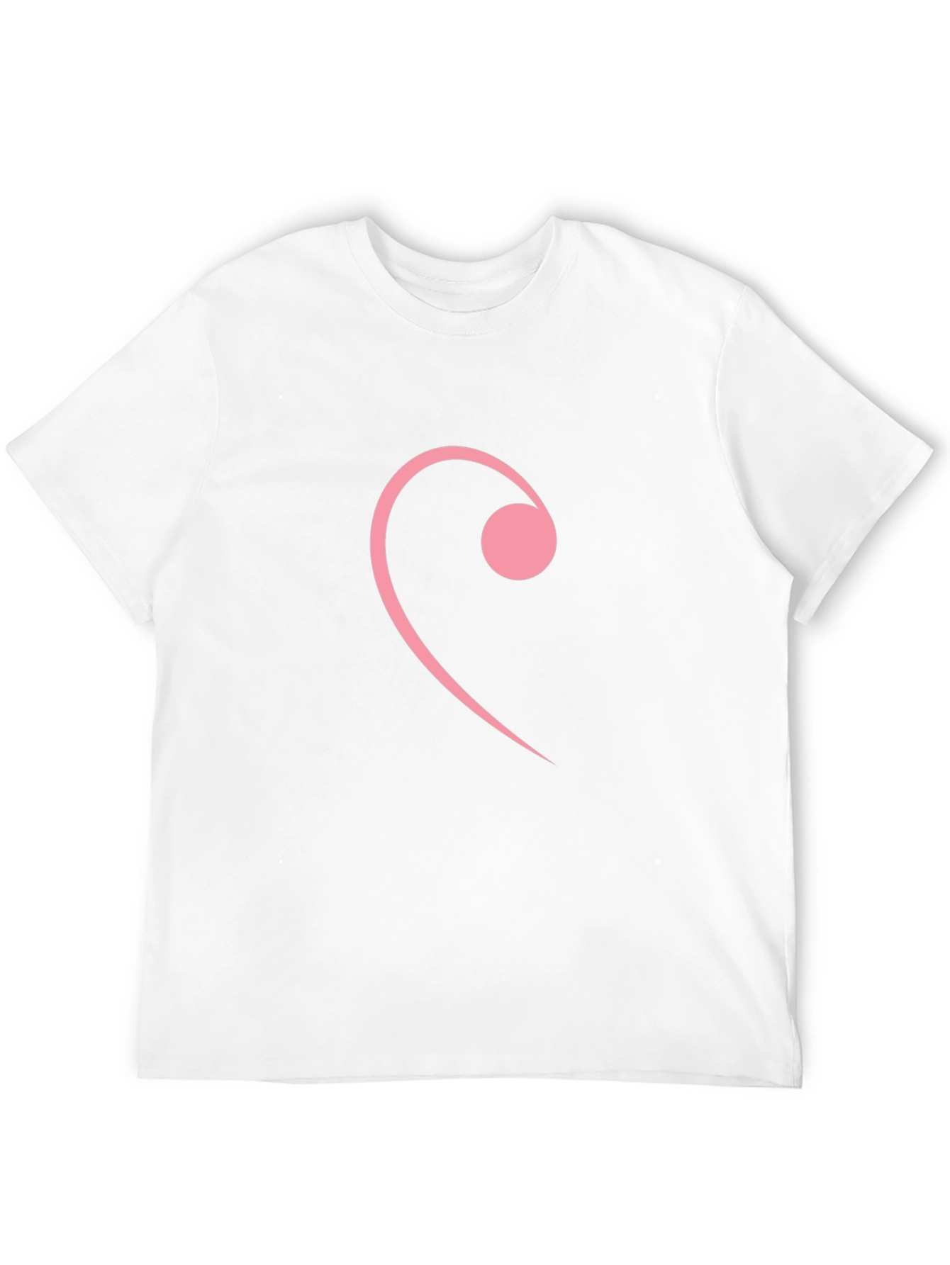 Pink Note Graphic Tee - Stylish Black T-Shirt