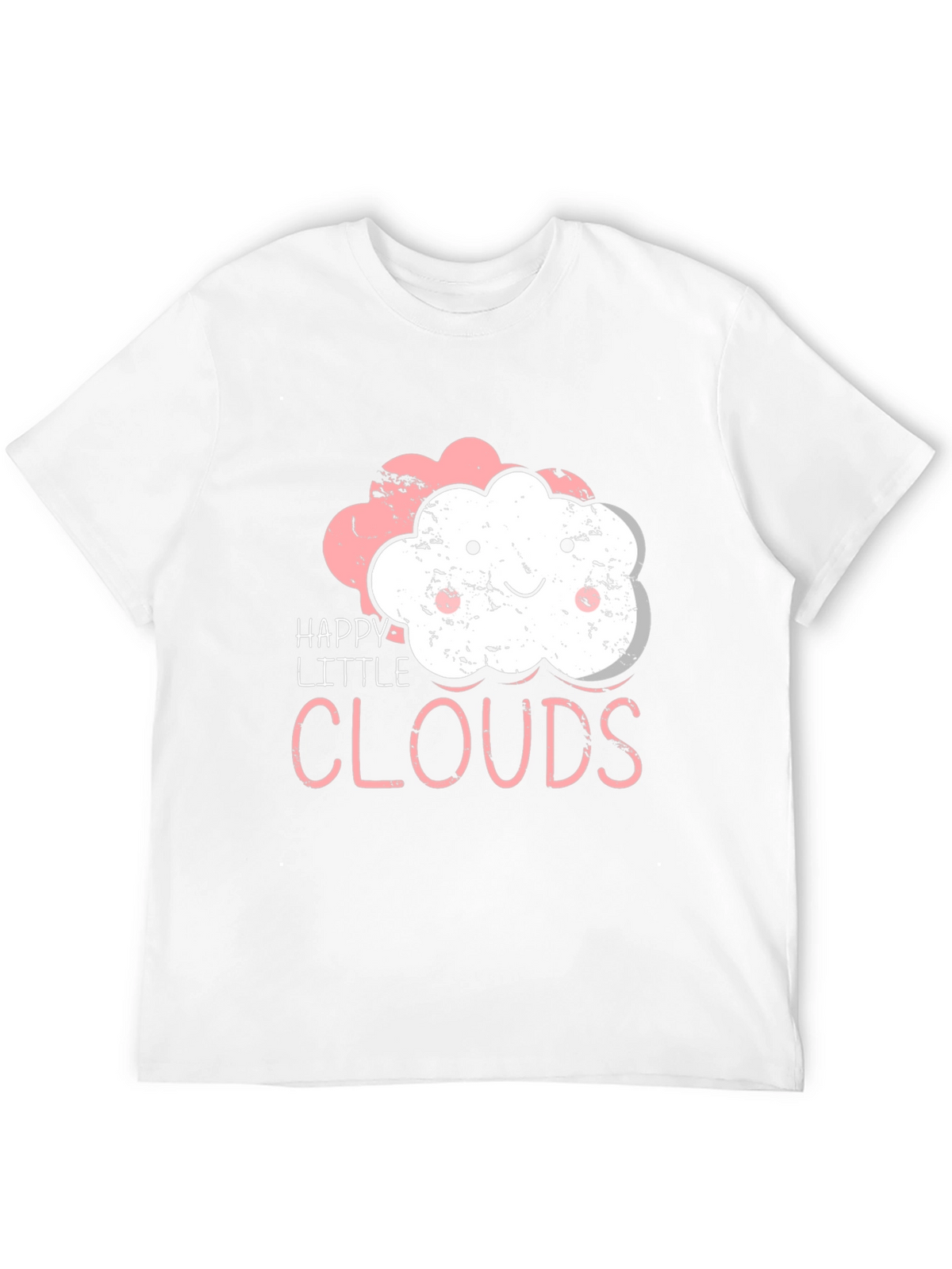 Happy Little Clouds T-Shirt - Cute Graphic Tee