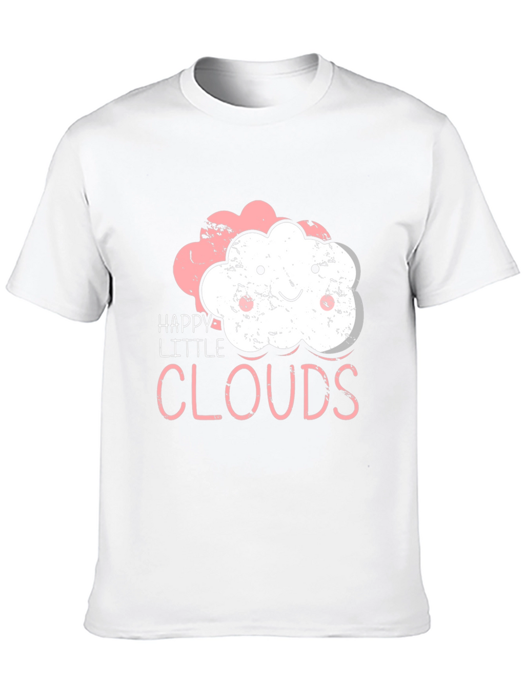 Happy Little Clouds T-Shirt - Cute Graphic Tee