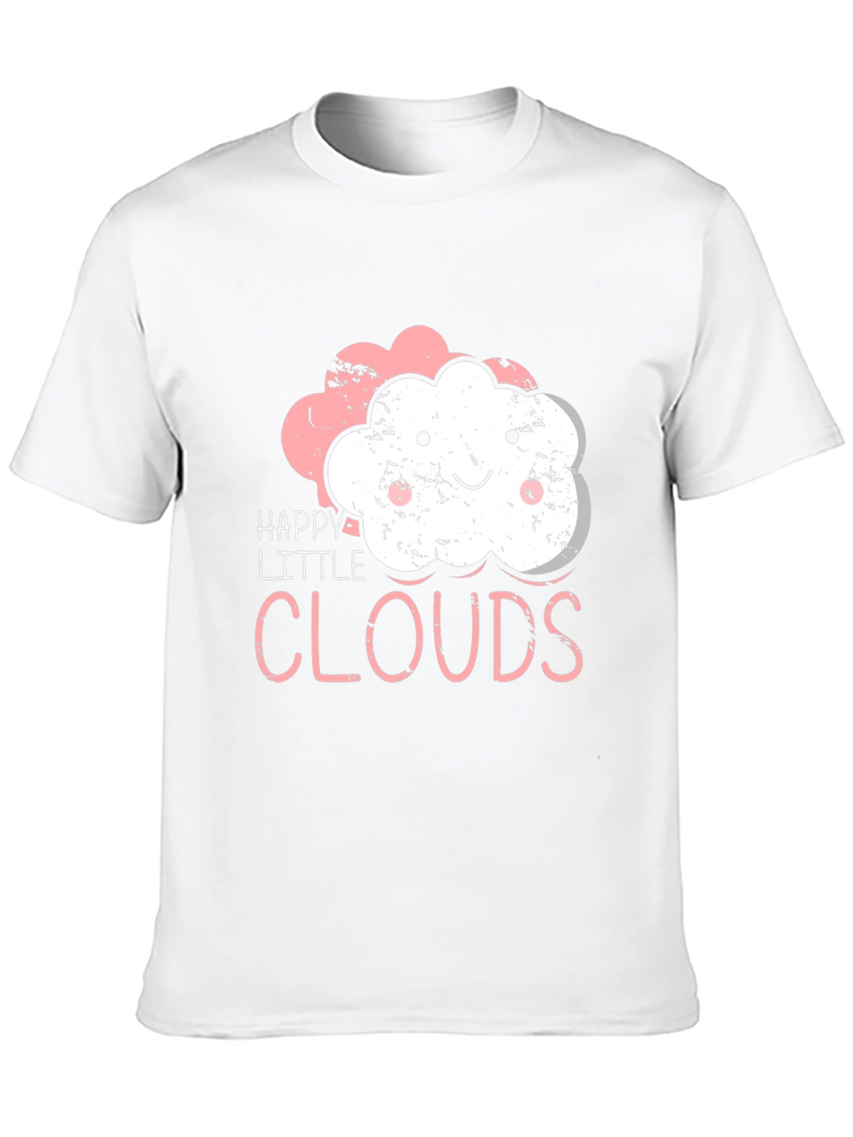 Happy Little Clouds T-Shirt - Cute Graphic Tee