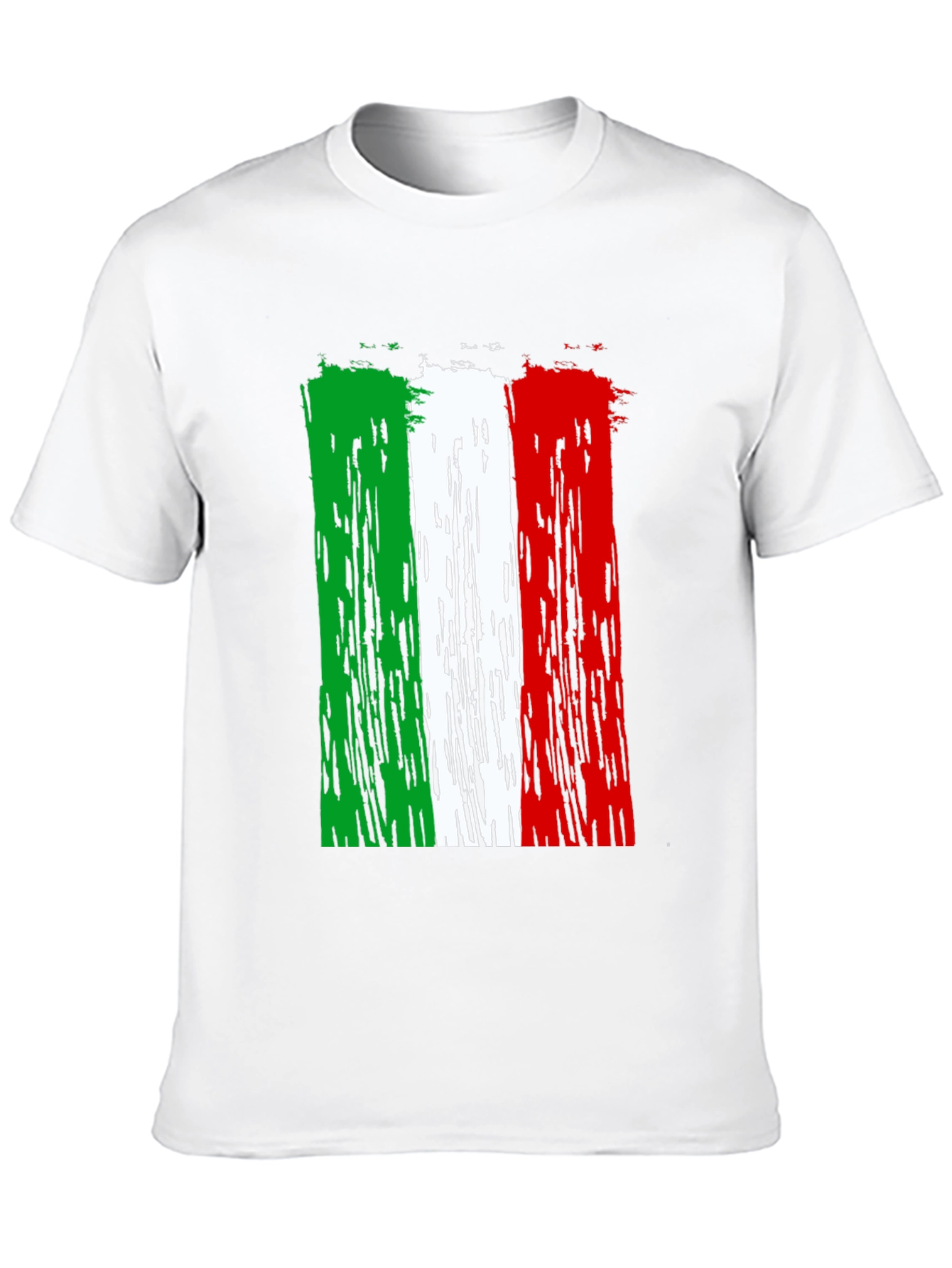 Italian Flag Distressed Graphic T-Shirt