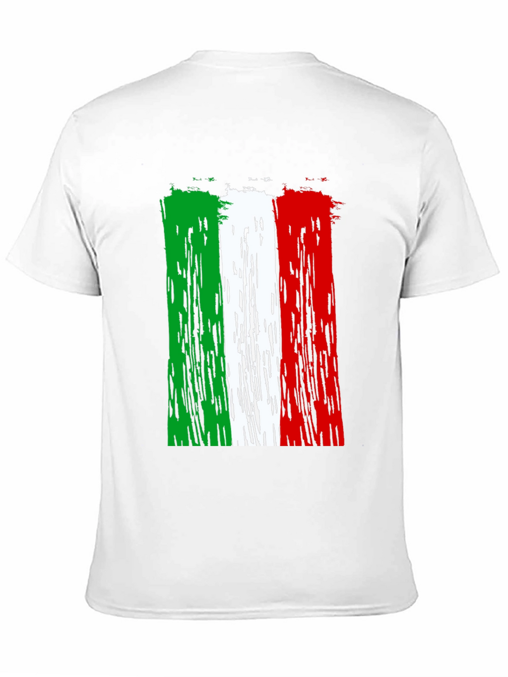 Italian Flag Distressed Graphic T-Shirt