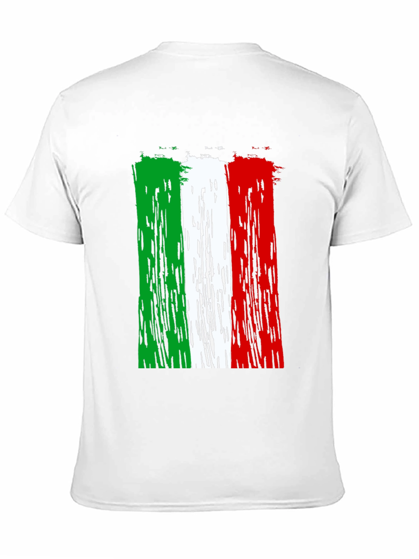 Italian Flag Distressed Graphic T-Shirt