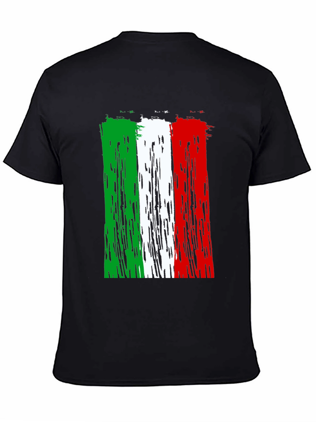 Italian Flag Distressed Graphic T-Shirt