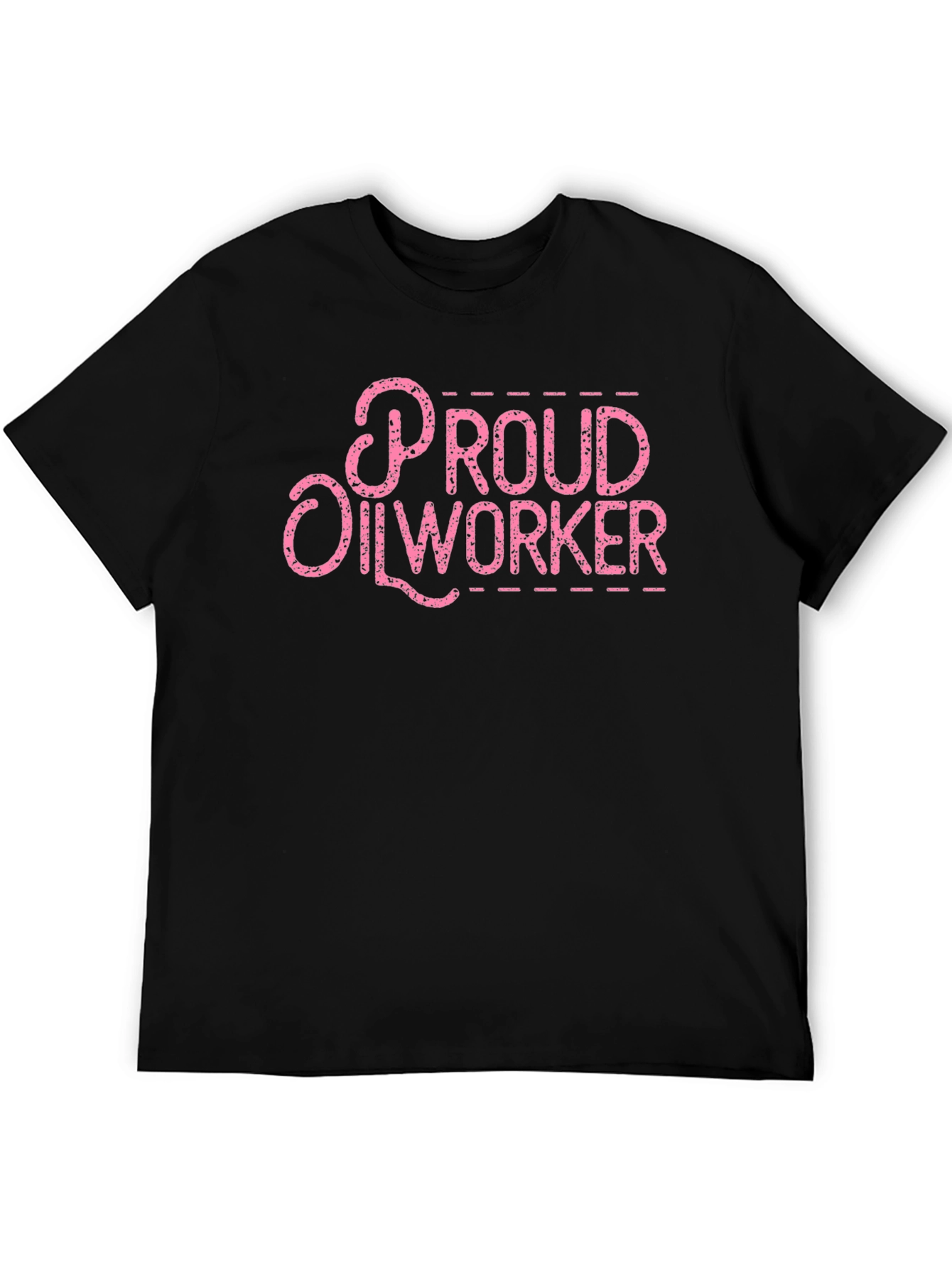 Proud Oilworker Graphic Tee - Black