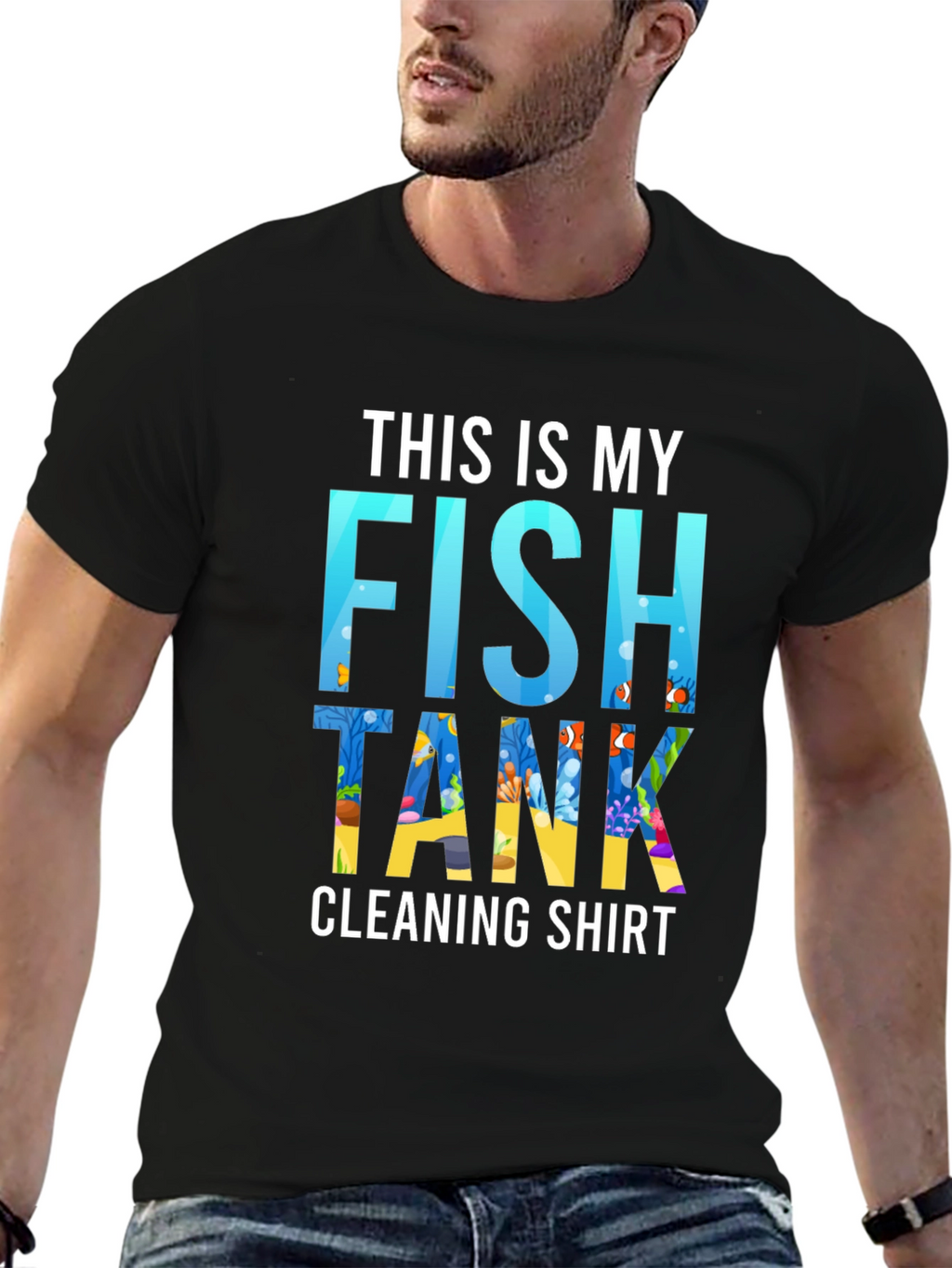 Fish Tank Cleaning Shirt - Novelty Aquarium Keeper Tee