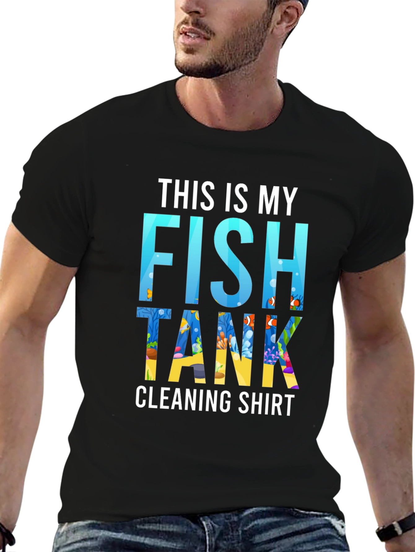 Fish Tank Cleaning Shirt - Novelty Aquarium Keeper Tee