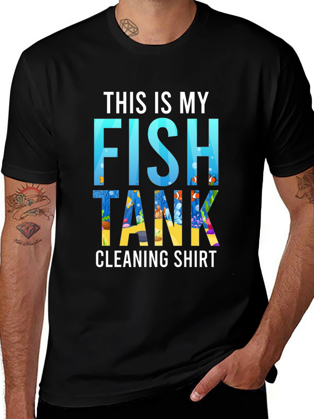 Fish Tank Cleaning Shirt - Novelty Aquarium Keeper Tee