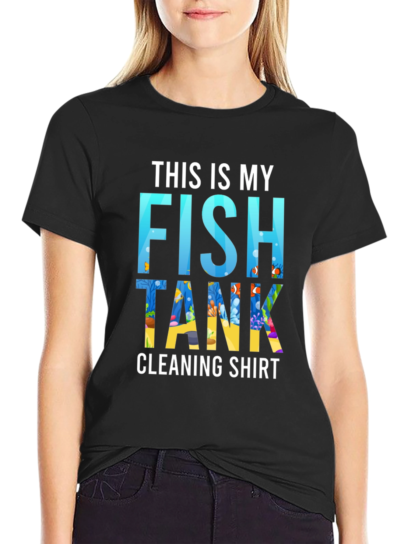Fish Tank Cleaning Shirt - Novelty Aquarium Keeper Tee