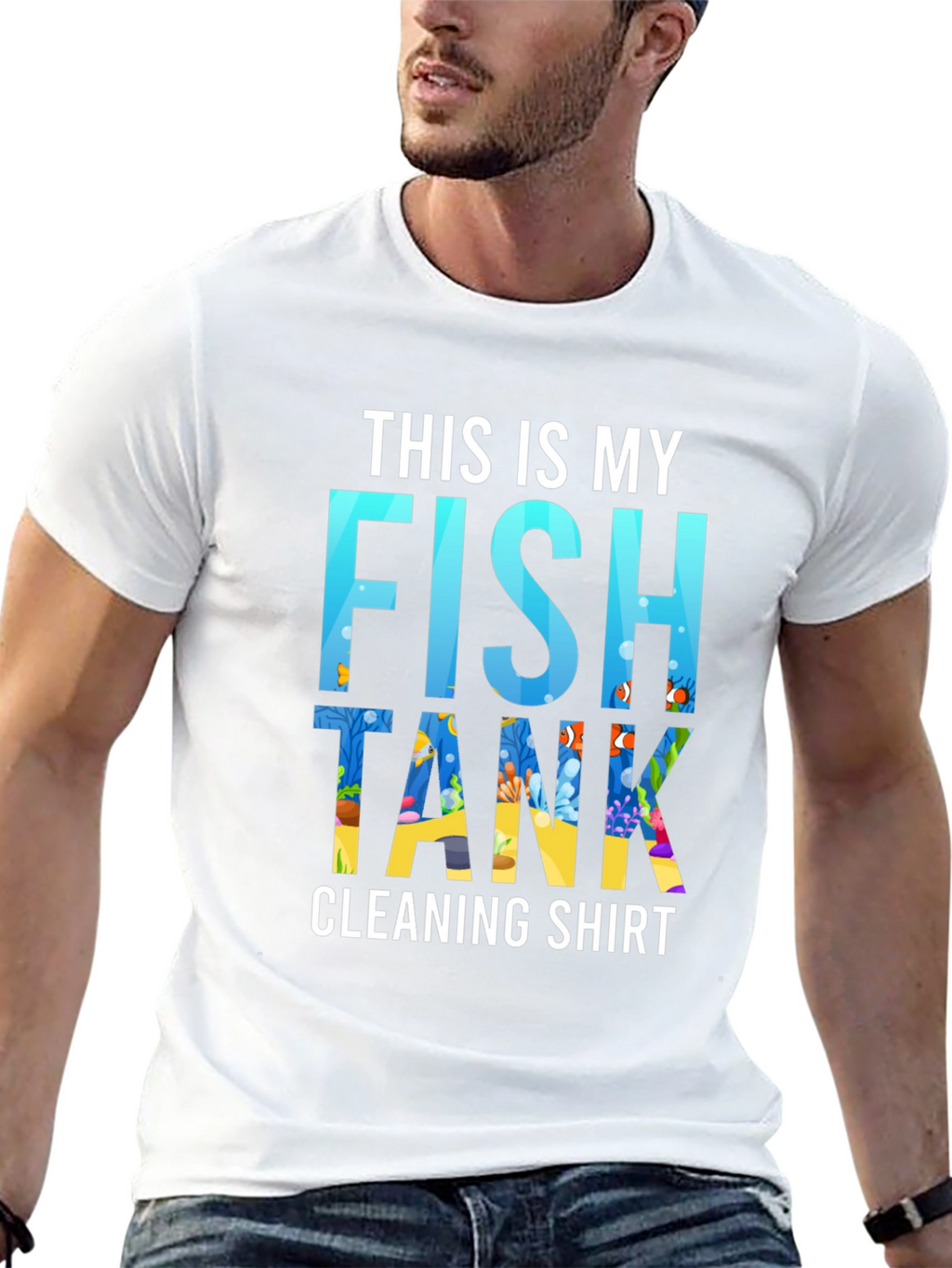 Fish Tank Cleaning Shirt - Novelty Aquarium Keeper Tee