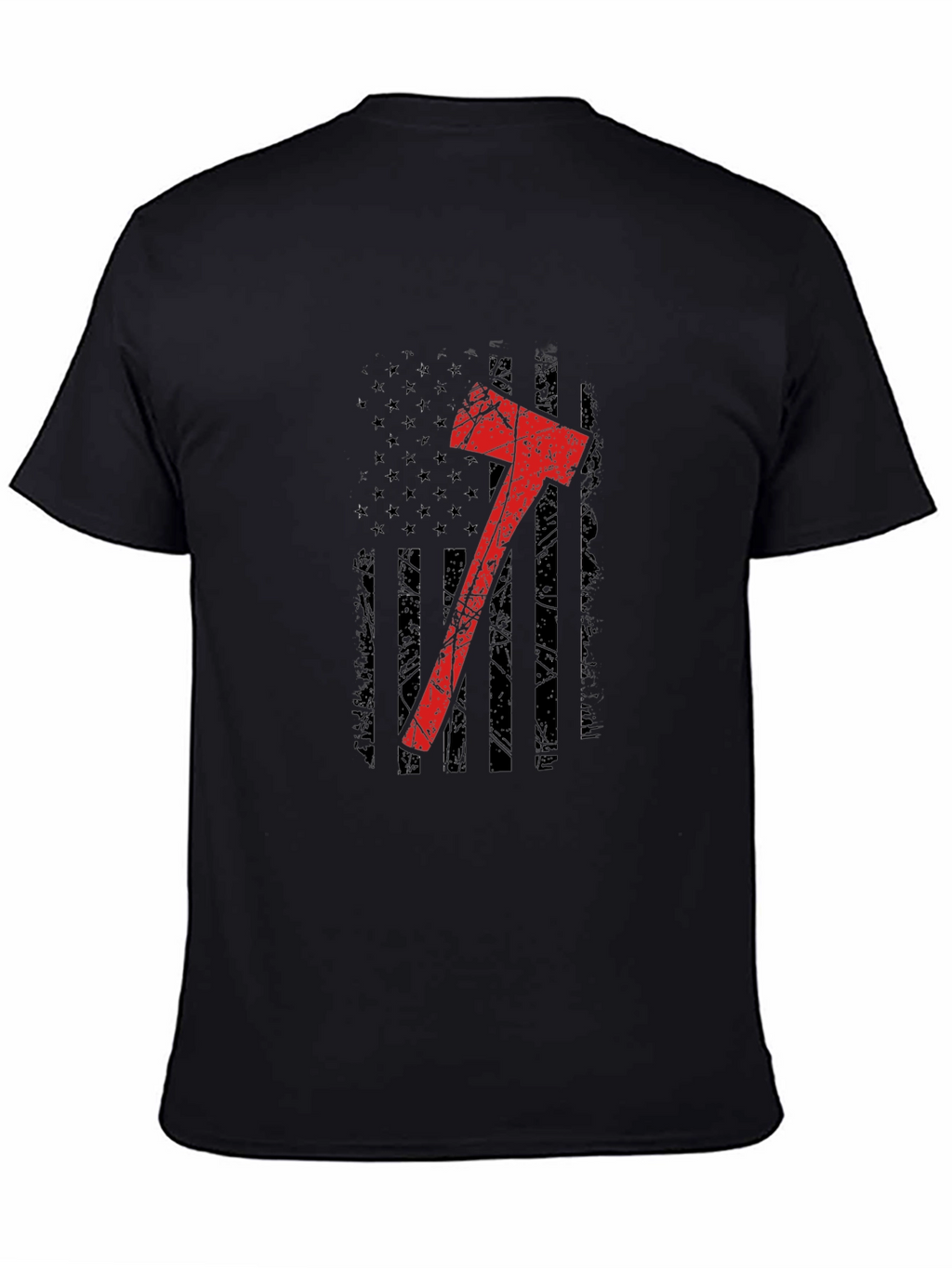 Axe Flag Graphic Tee - Black