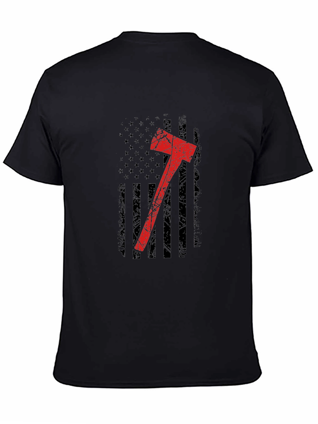 Axe Flag Graphic Tee - Black