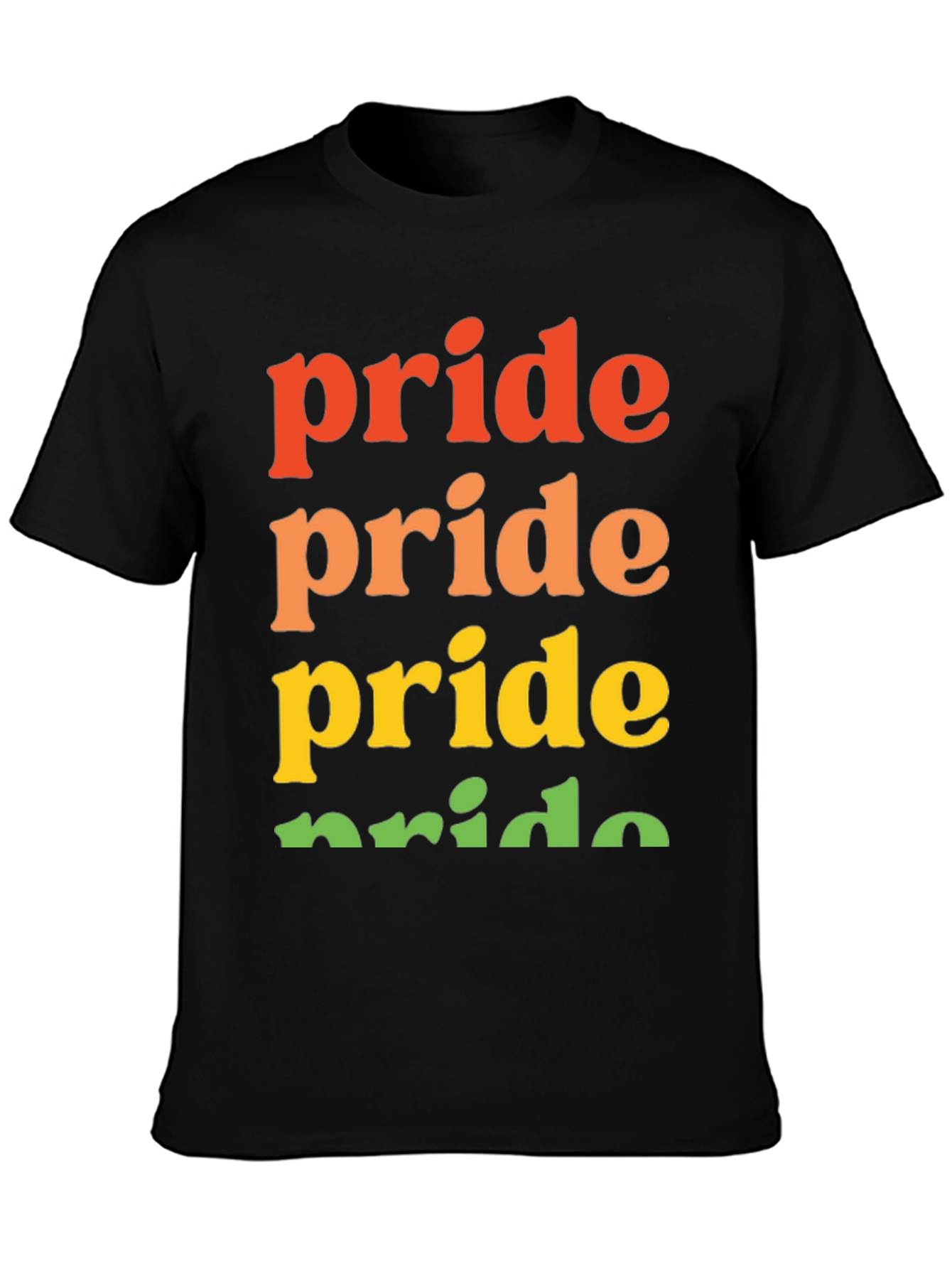 Pride Rainbow T-Shirt | Black Pride Shirt
