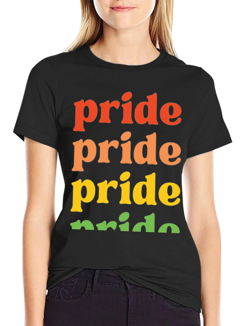 Pride Rainbow T-Shirt | Black Pride Shirt