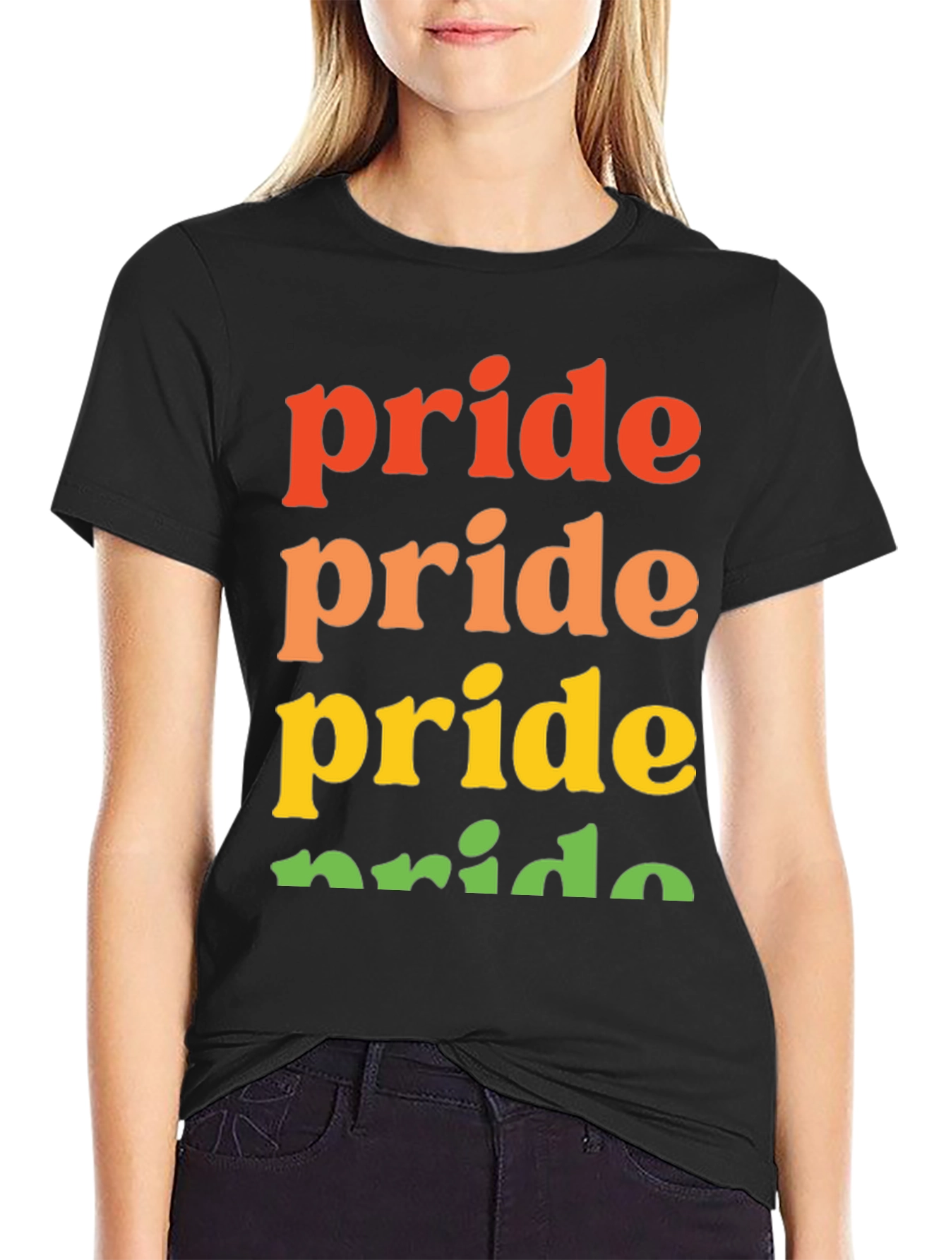 Pride Rainbow T-Shirt | Black Pride Shirt