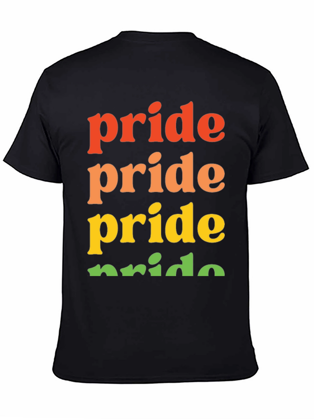 Pride Rainbow T-Shirt | Black Pride Shirt