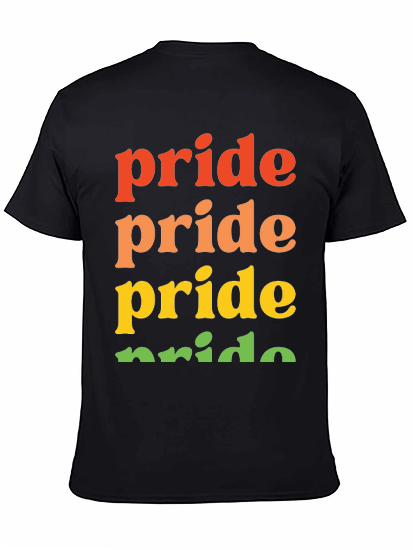 Pride Rainbow T-Shirt | Black Pride Shirt