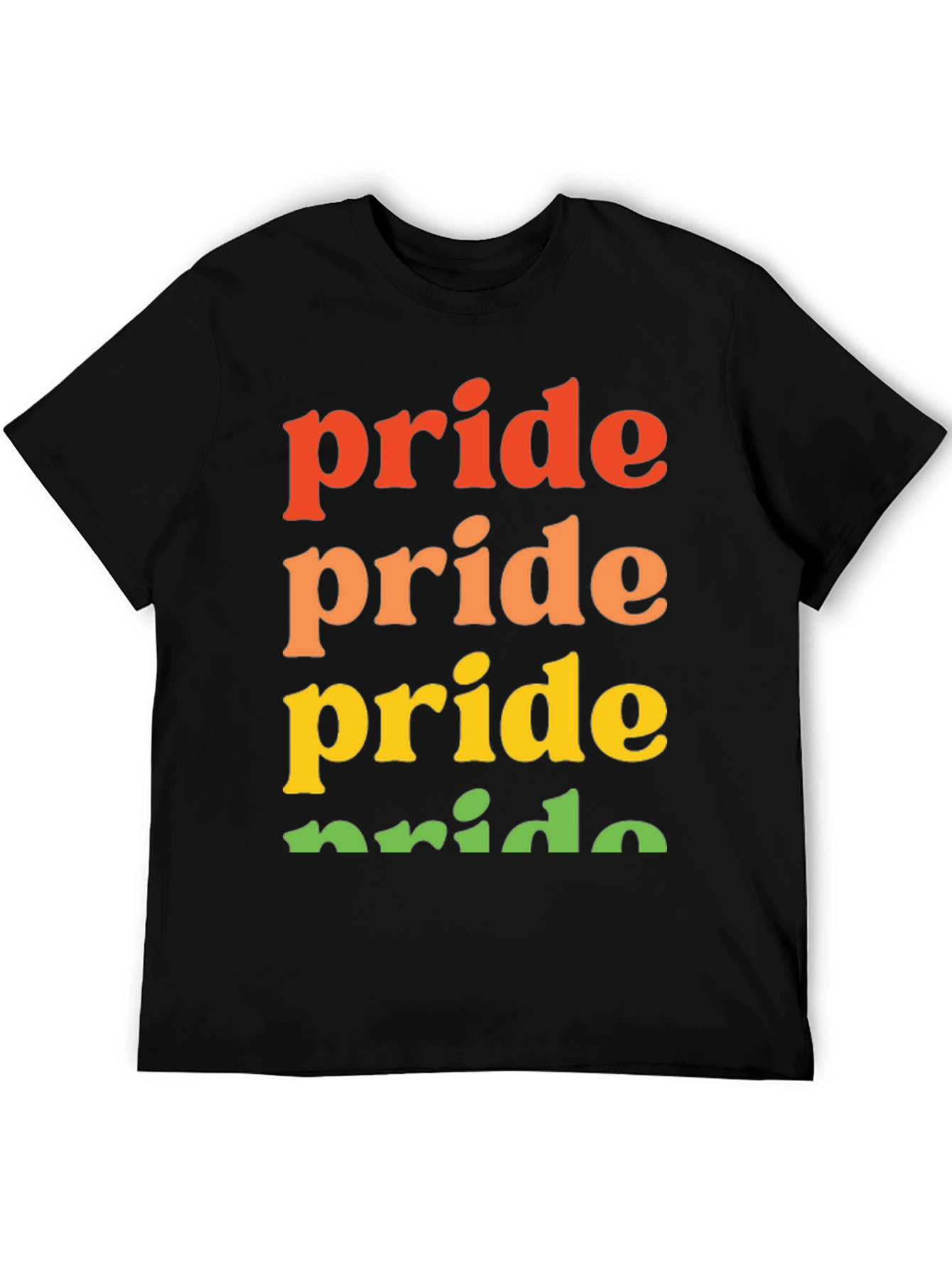 Pride Rainbow T-Shirt | Black Pride Shirt