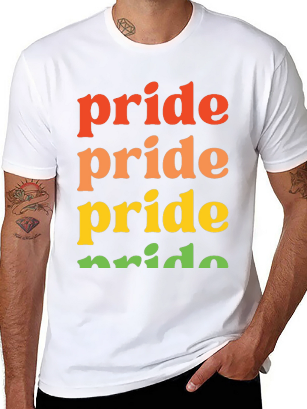 Pride Rainbow T-Shirt | Black Pride Shirt