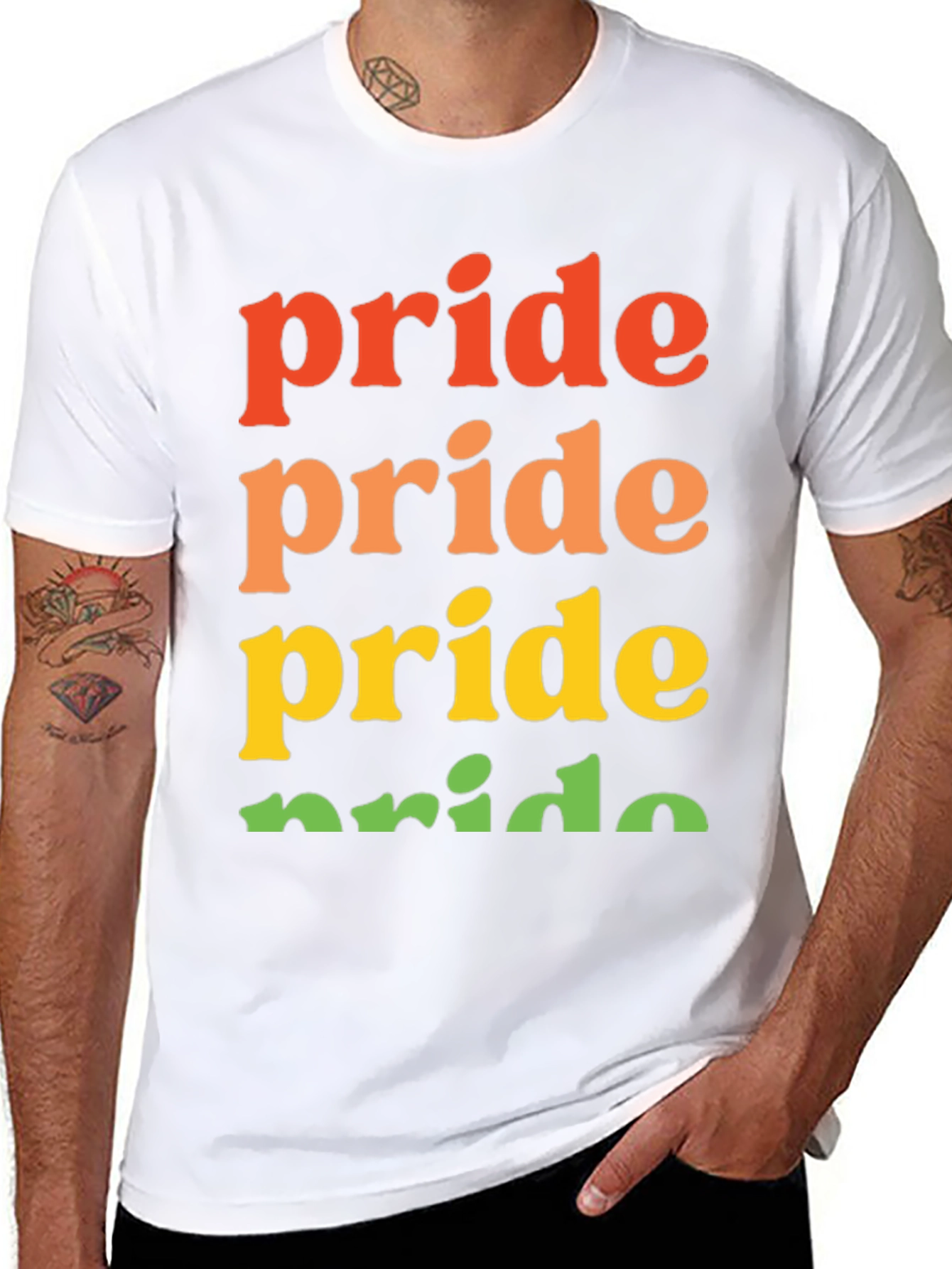 Pride Rainbow T-Shirt | Black Pride Shirt