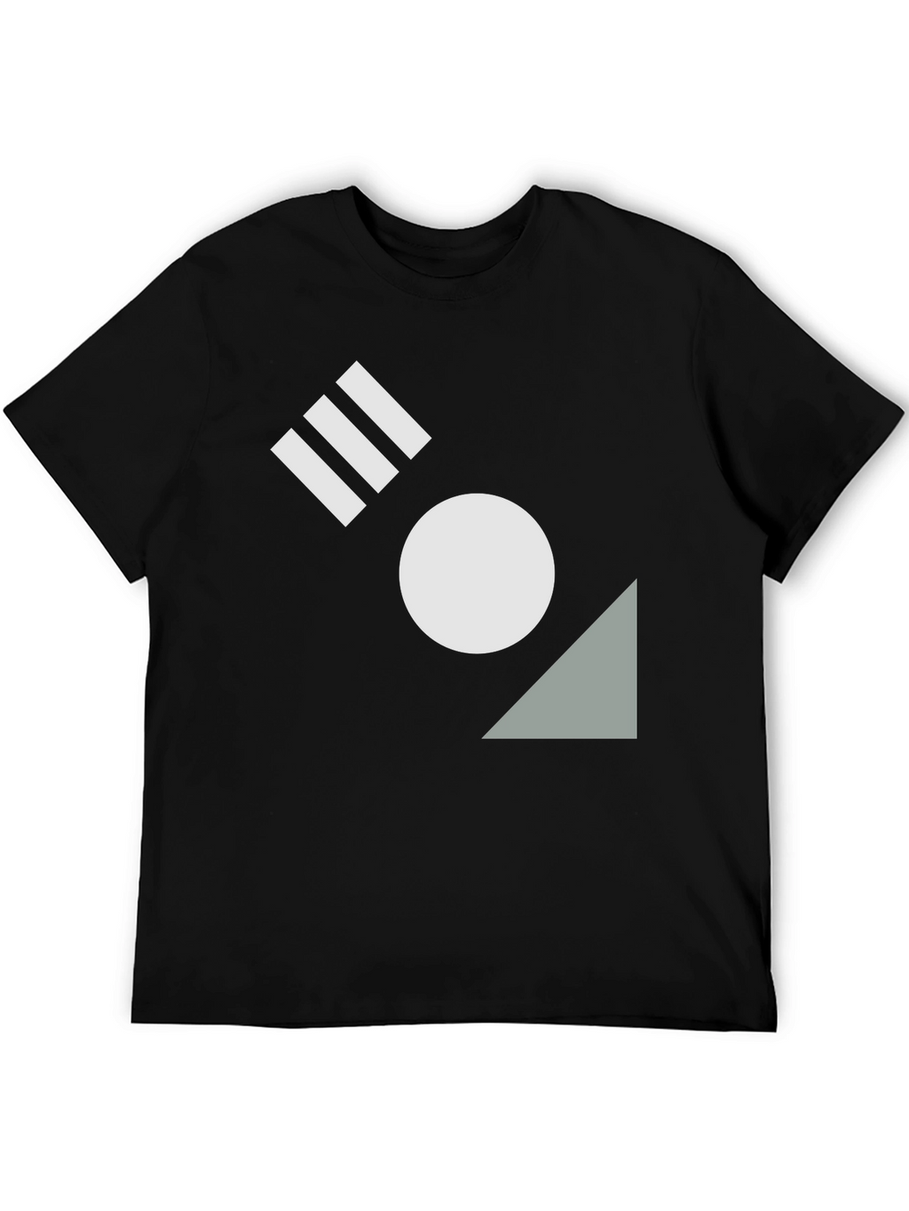 Geometric Black T-Shirt - Modern Design