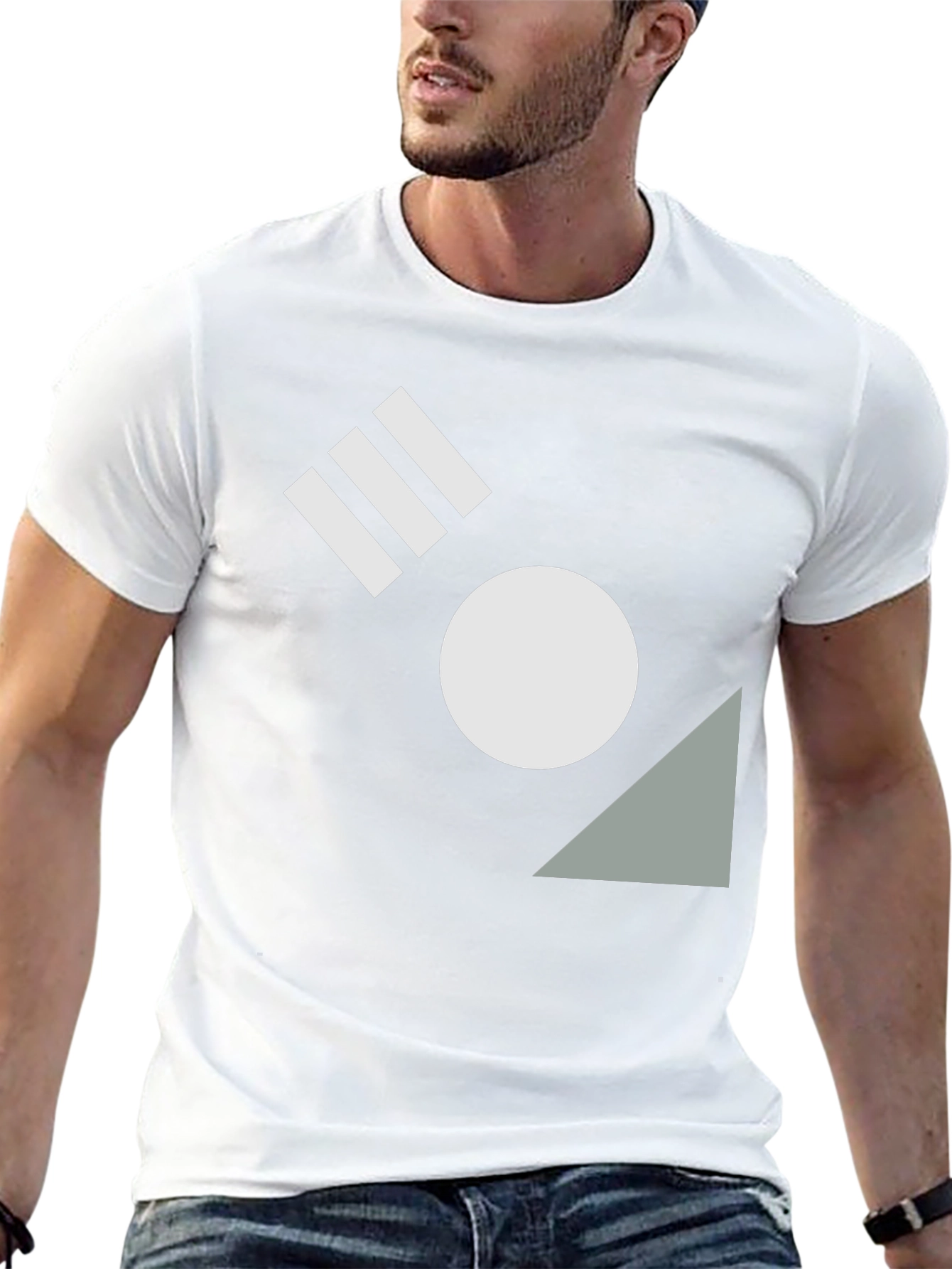 Geometric Black T-Shirt - Modern Design