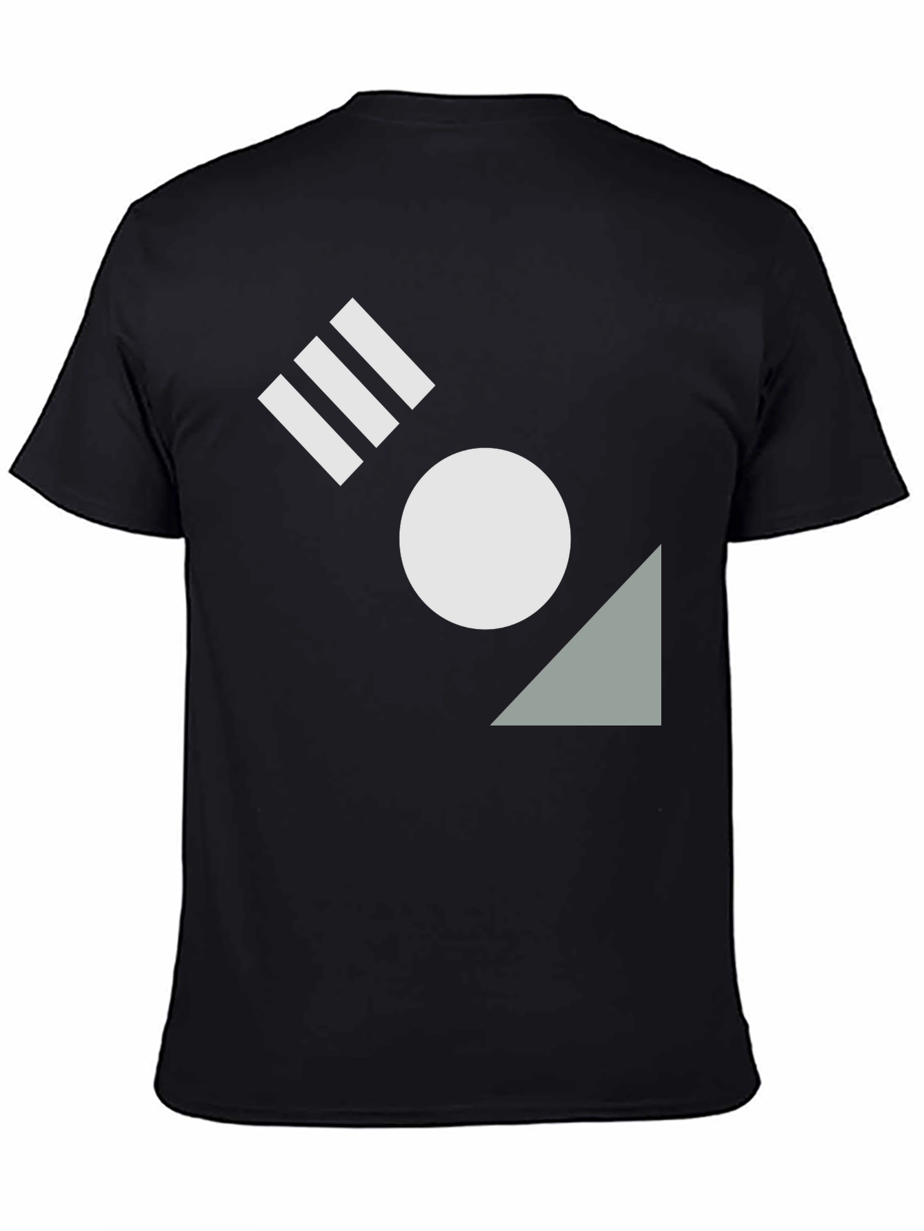 Geometric Black T-Shirt - Modern Design