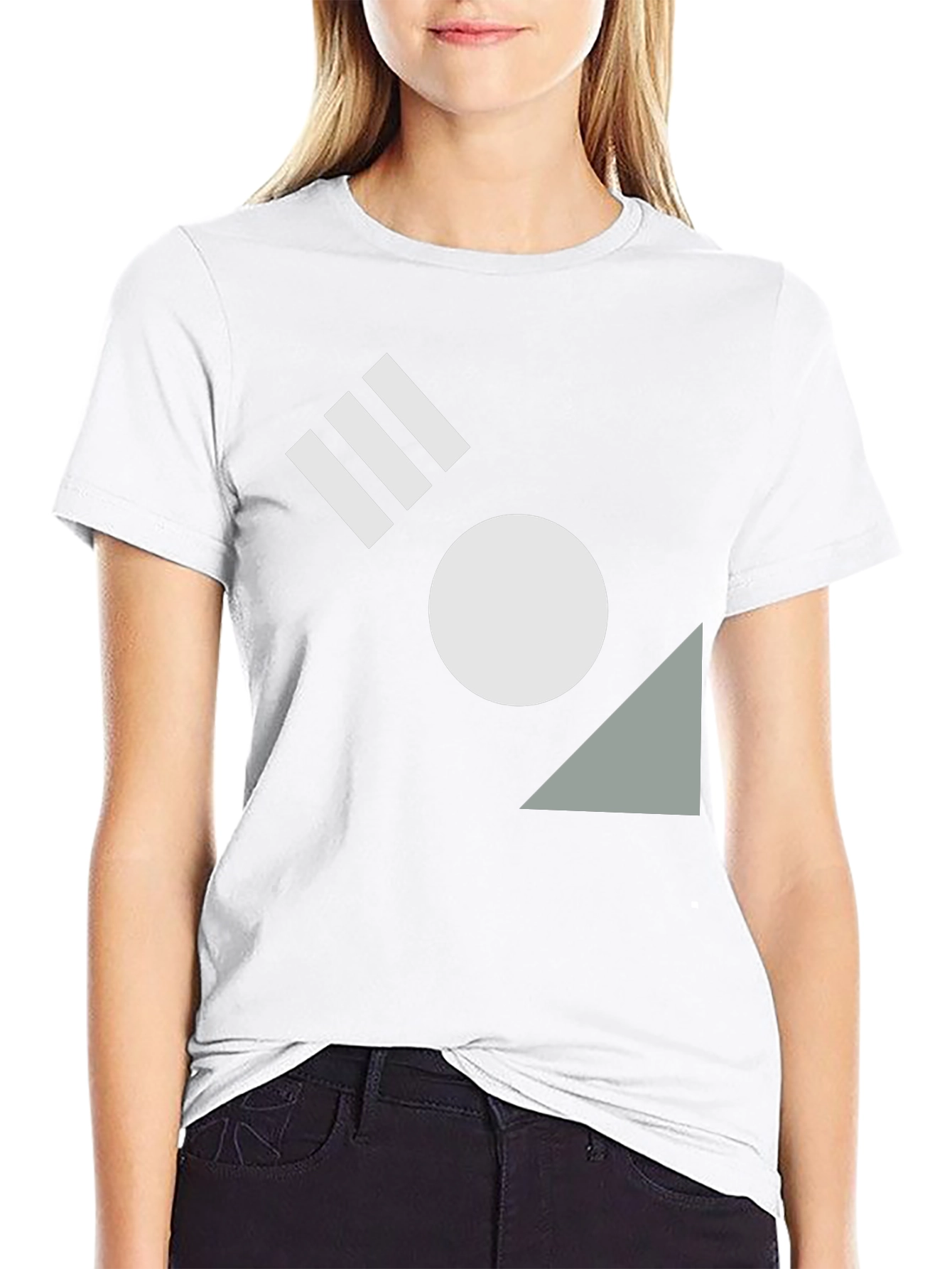 Geometric Black T-Shirt - Modern Design
