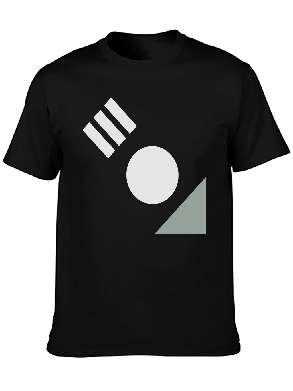 Geometric Black T-Shirt - Modern Design