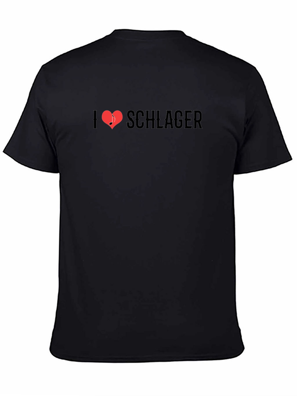 I Heart Schlager Music Black T-Shirt