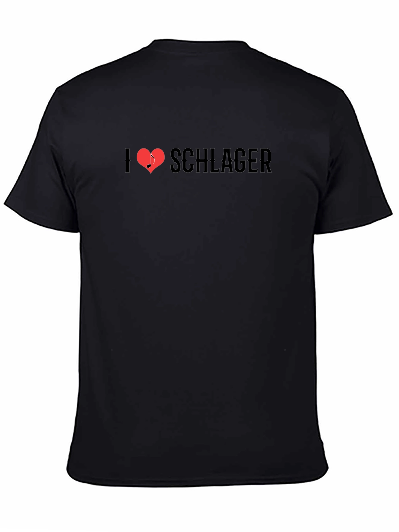 I Heart Schlager Music Black T-Shirt