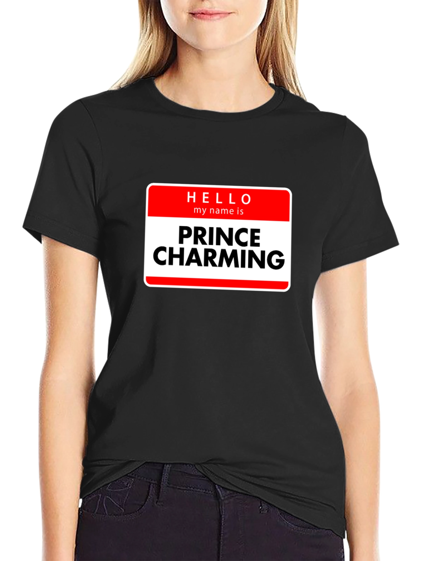 Prince Charming Novelty T-Shirt - Black Graphic Tee