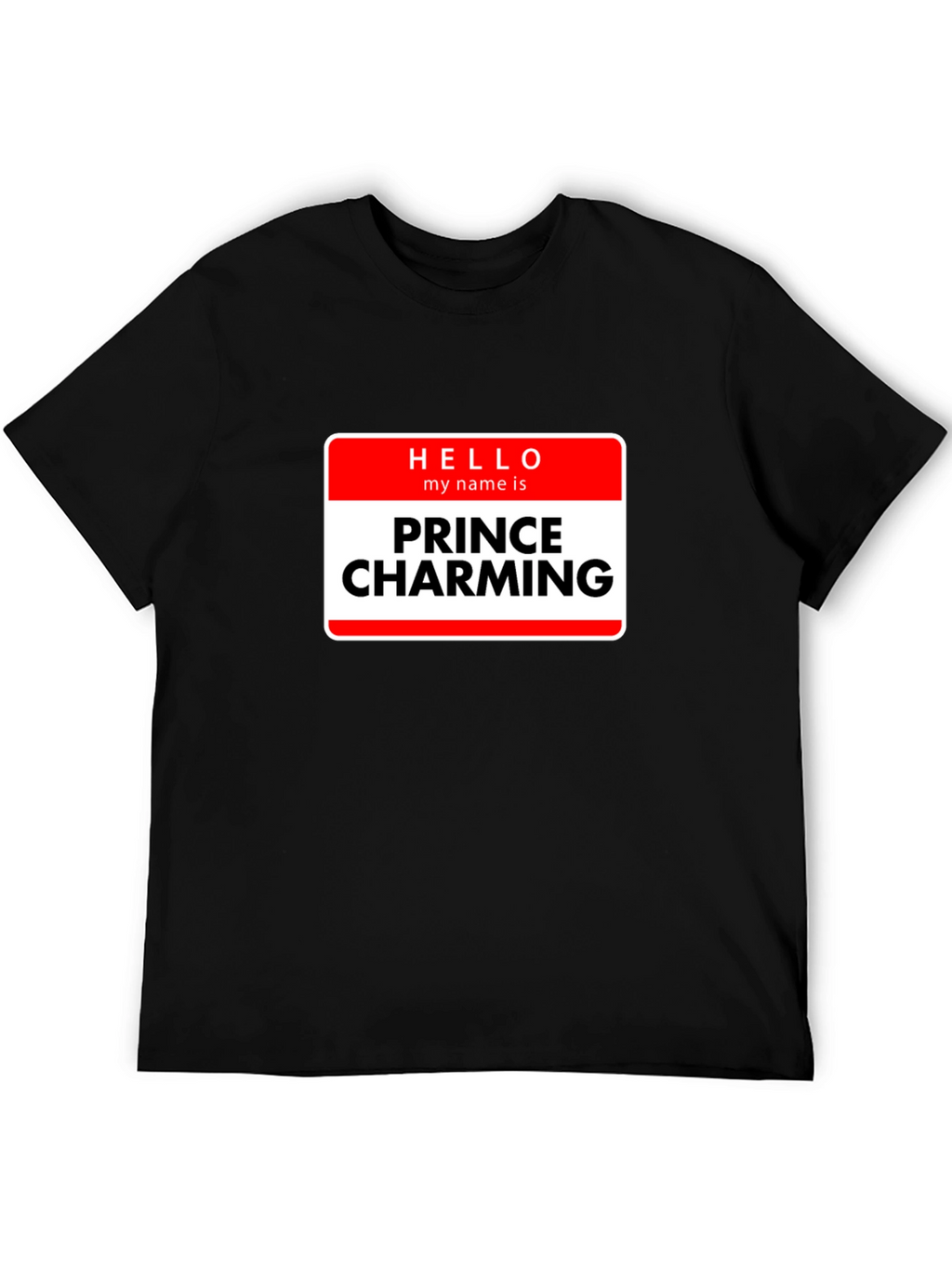 Prince Charming Novelty T-Shirt - Black Graphic Tee