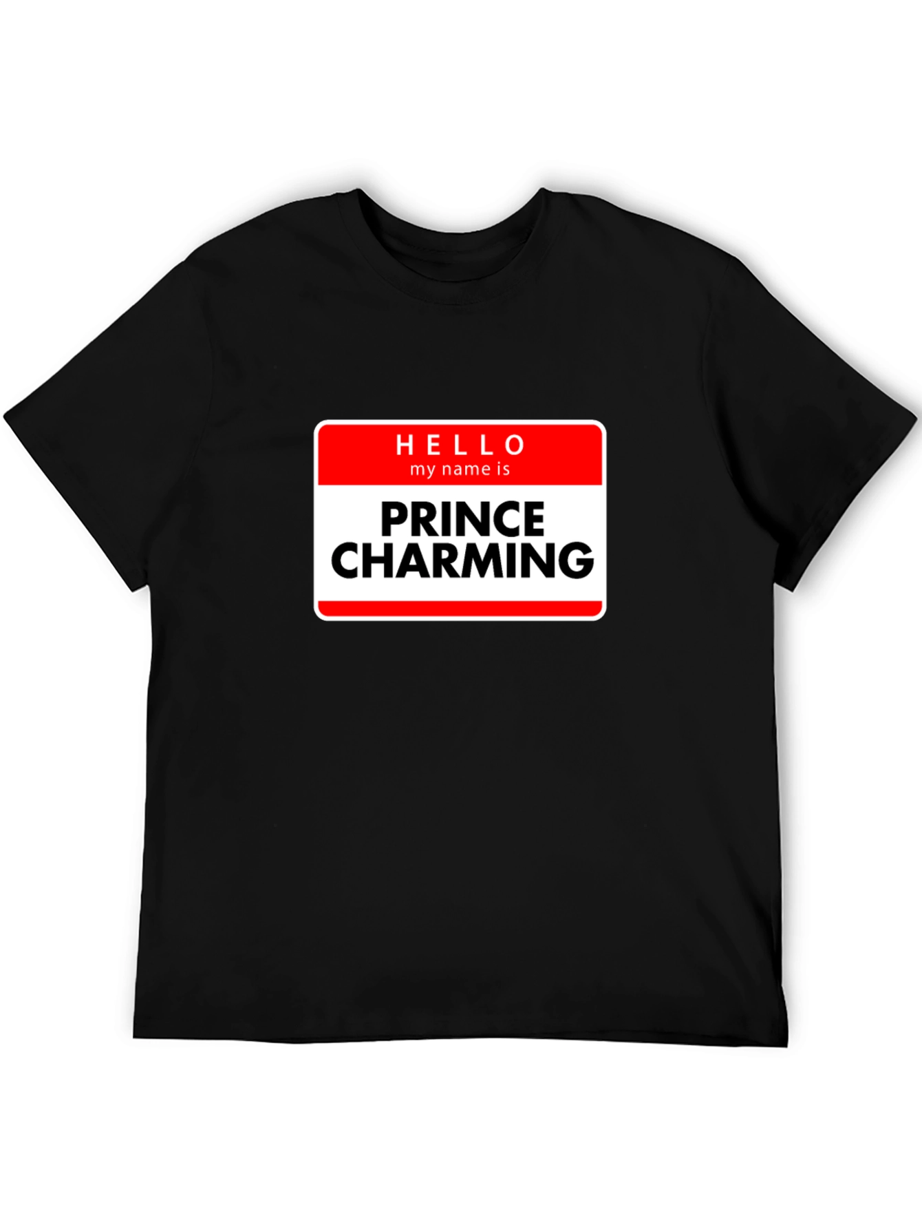 Prince Charming Novelty T-Shirt - Black Graphic Tee