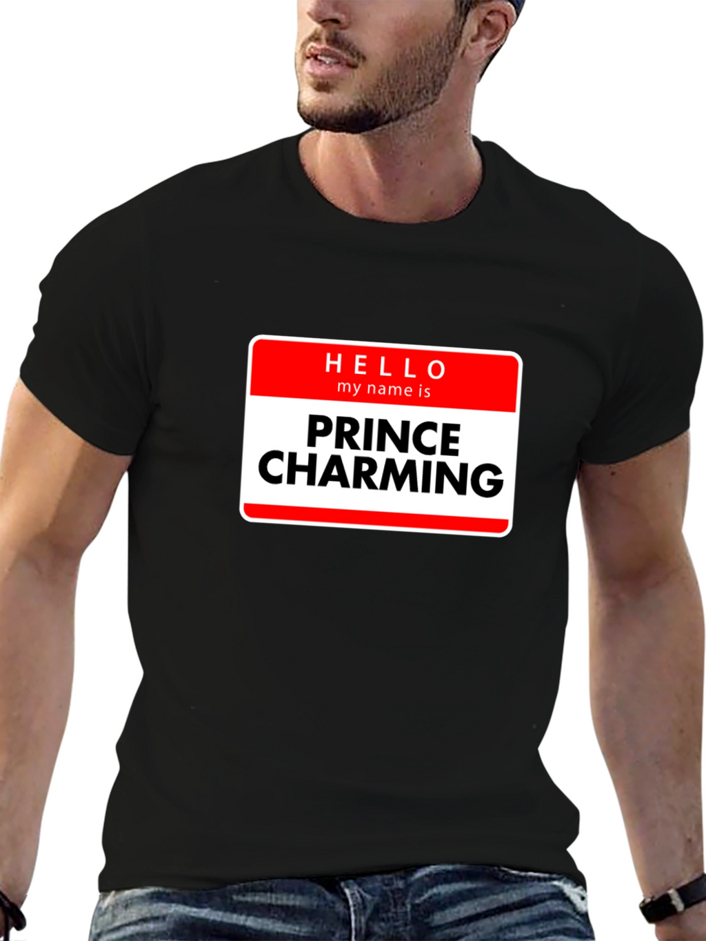 Prince Charming Novelty T-Shirt - Black Graphic Tee