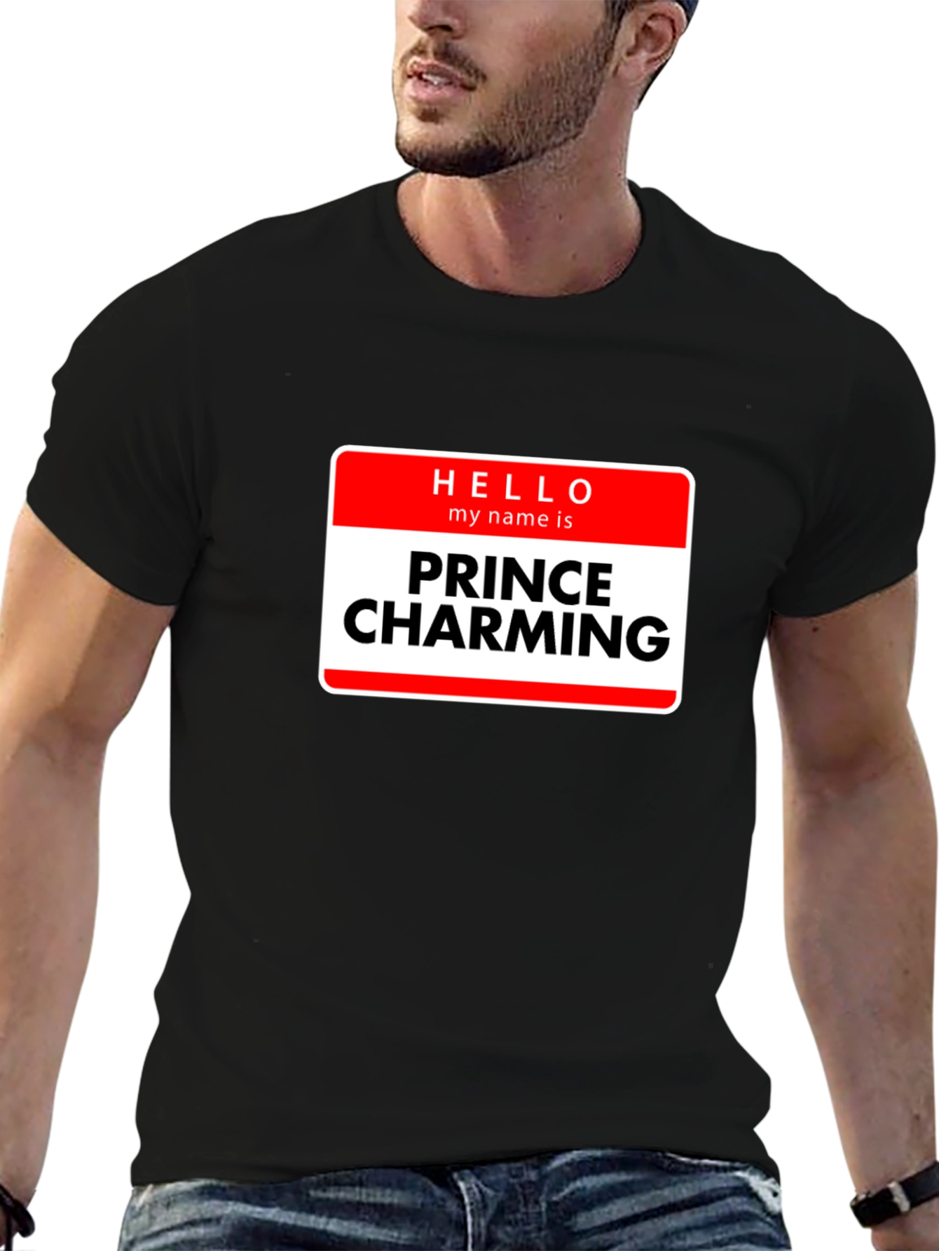Prince Charming Novelty T-Shirt - Black Graphic Tee