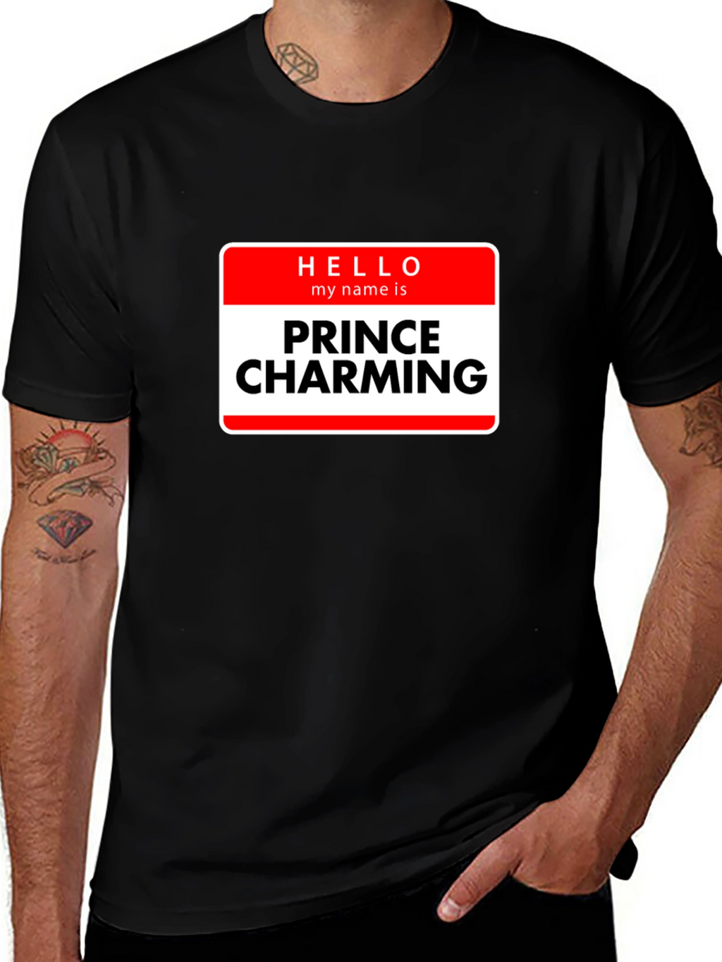 Prince Charming Novelty T-Shirt - Black Graphic Tee