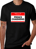 Prince Charming Novelty T-Shirt - Black Graphic Tee
