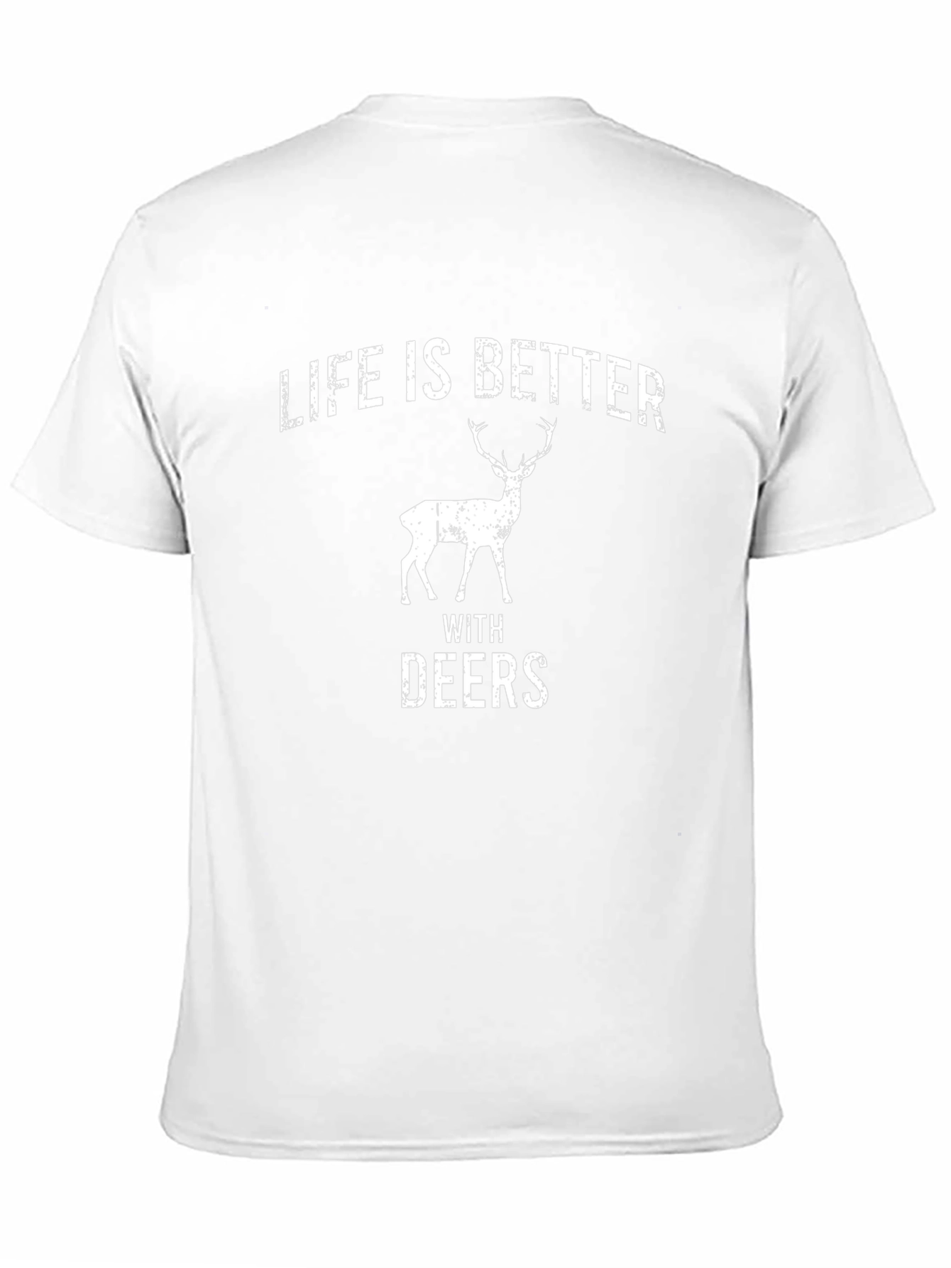 Life is Better with Deers Black T-Shirt