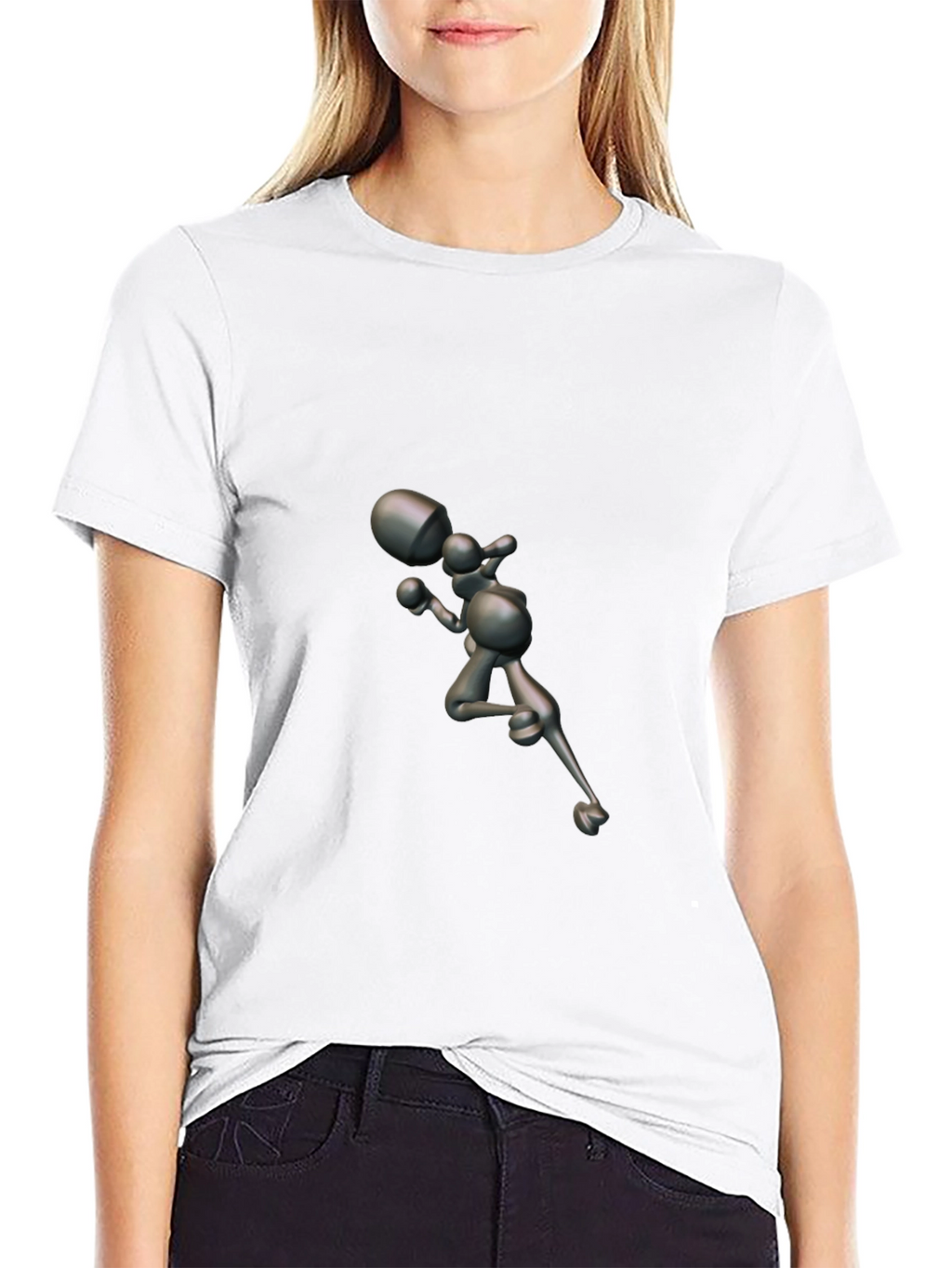 Abstract Figure Graphic Tee - Modern Streetwear