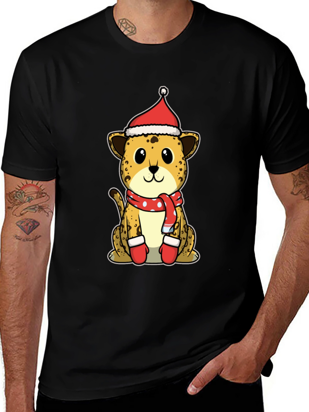 Festive Leopard T-Shirt