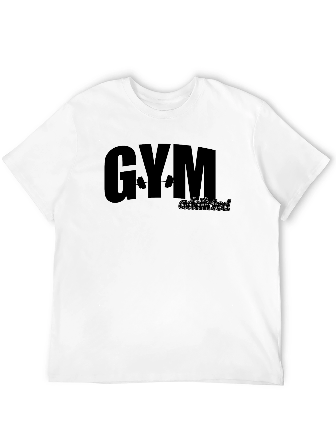 Gym Addicted Black T-Shirt