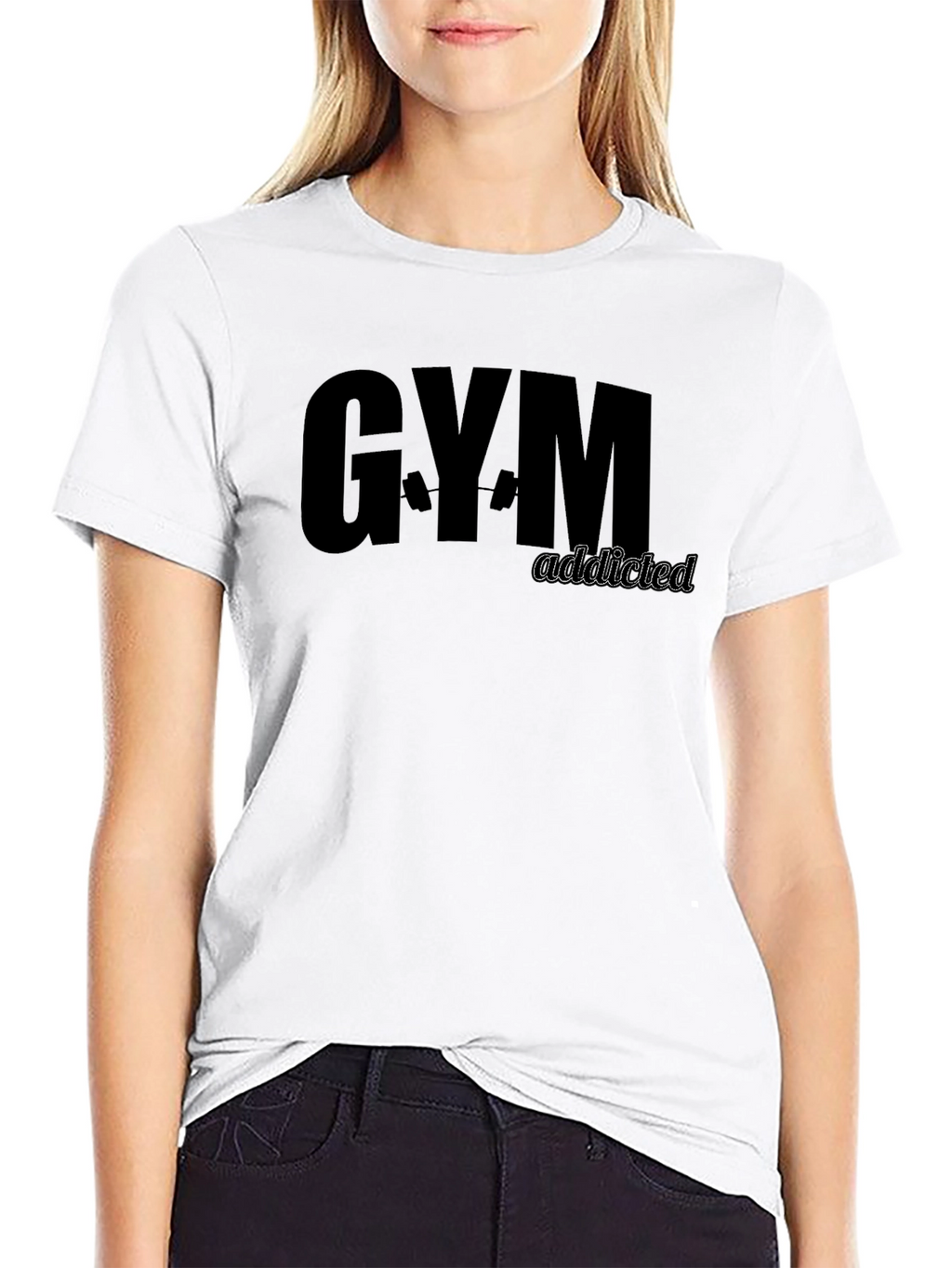 Gym Addicted Black T-Shirt