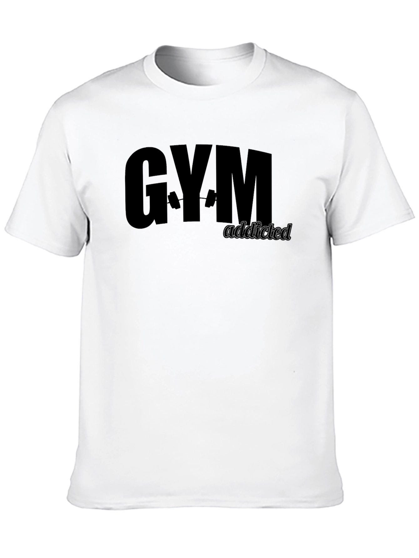 Gym Addicted Black T-Shirt